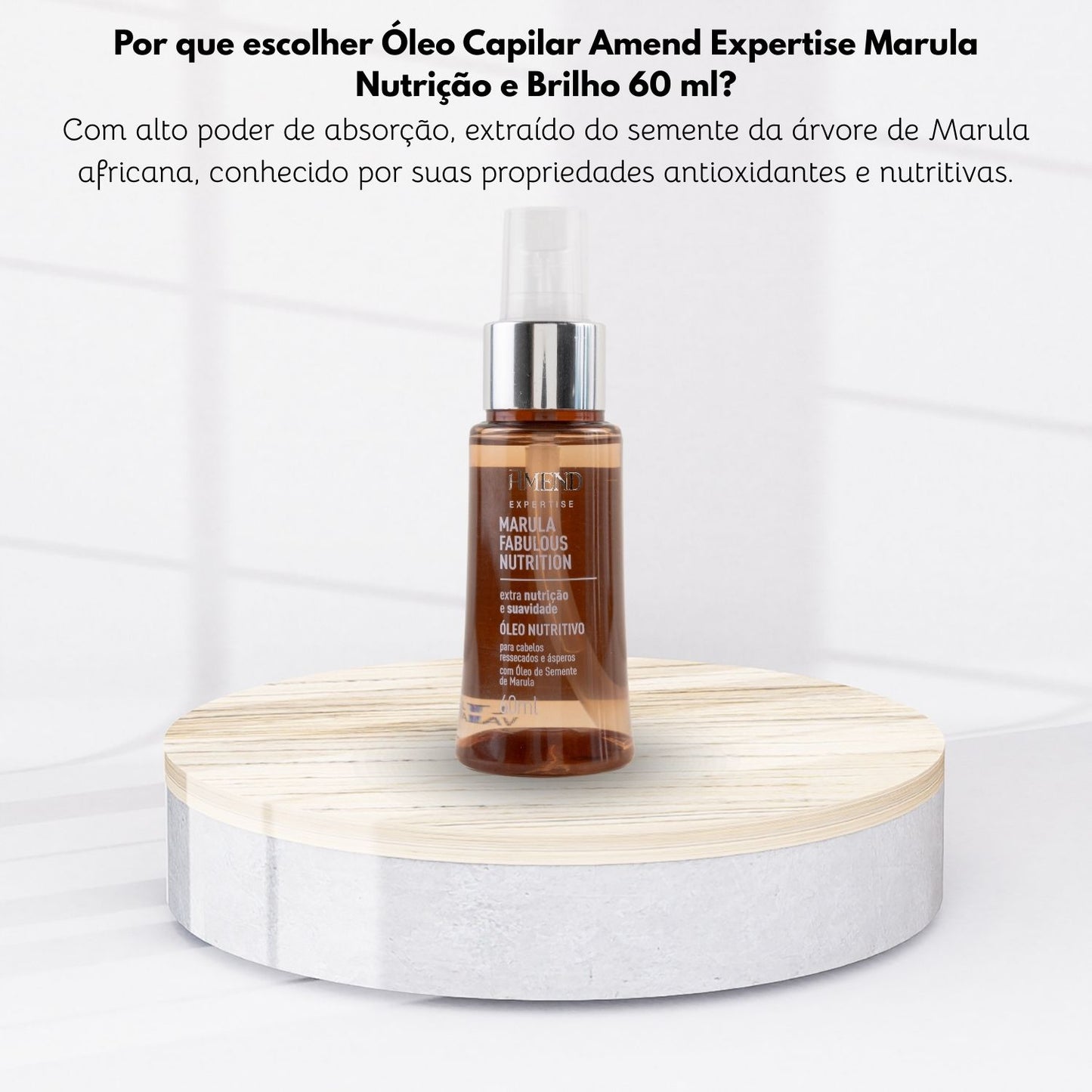 Óleo Capilar Amend Expertise Marula Nutrição e Brilho 60 ml