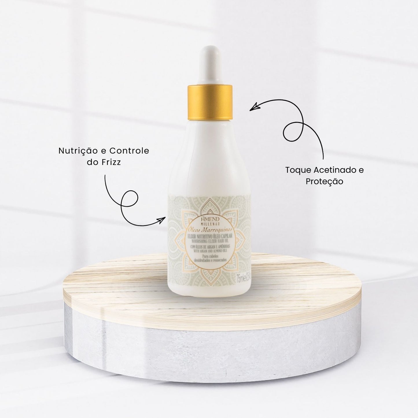 Óleo Capilar Amend Millenar Óleos Marroquinos Nutrição 75 ml