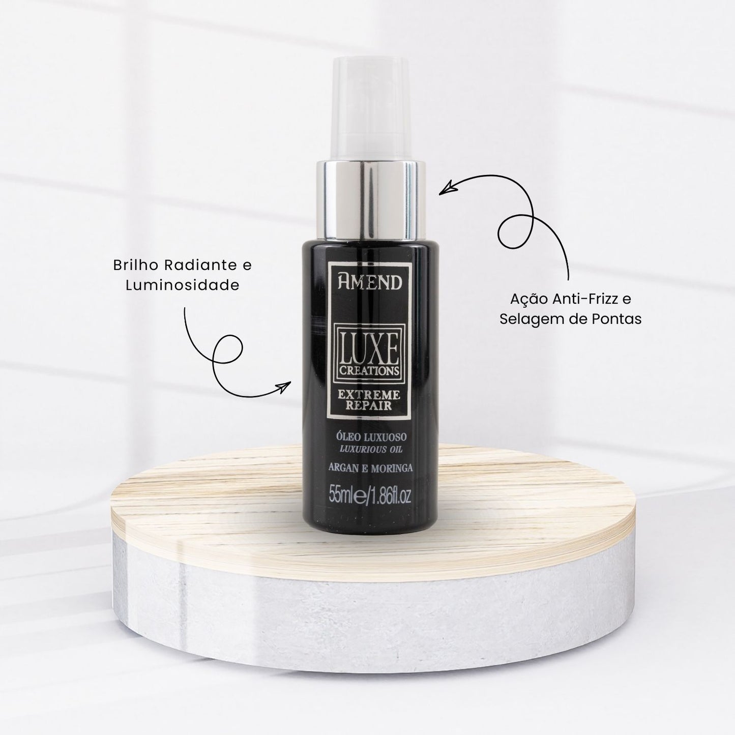 Óleo Capilar Amend Luxe Creations Óleo Luxuoso Brilho 55 ml