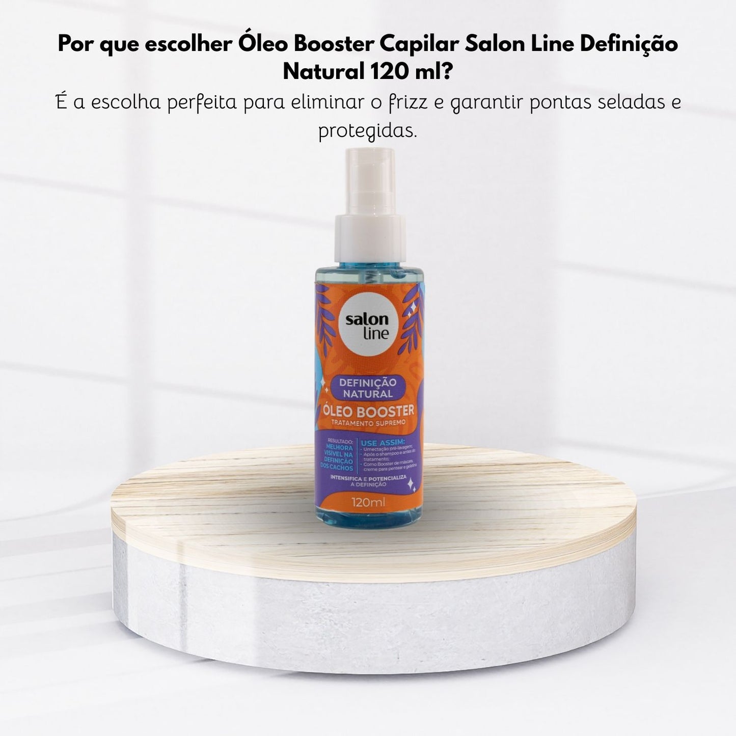Óleo Booster Capilar Salon Line Definição Natural 120 ml