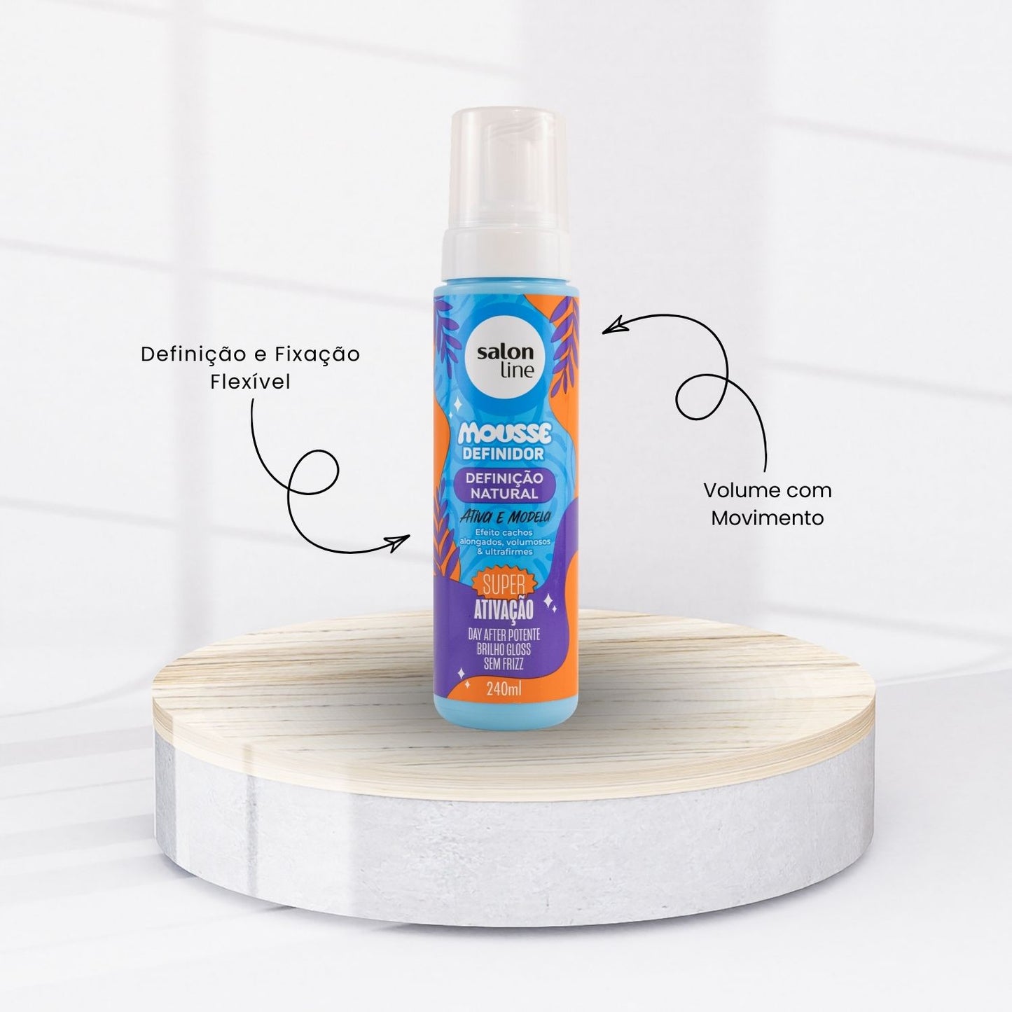 Mousse Definidor Salon Line Definição Natural Ativa Modela 240 ml