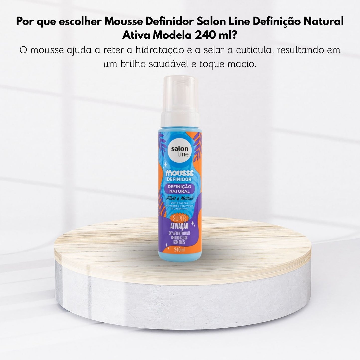 Mousse Definidor Salon Line Definição Natural Ativa Modela 240 ml