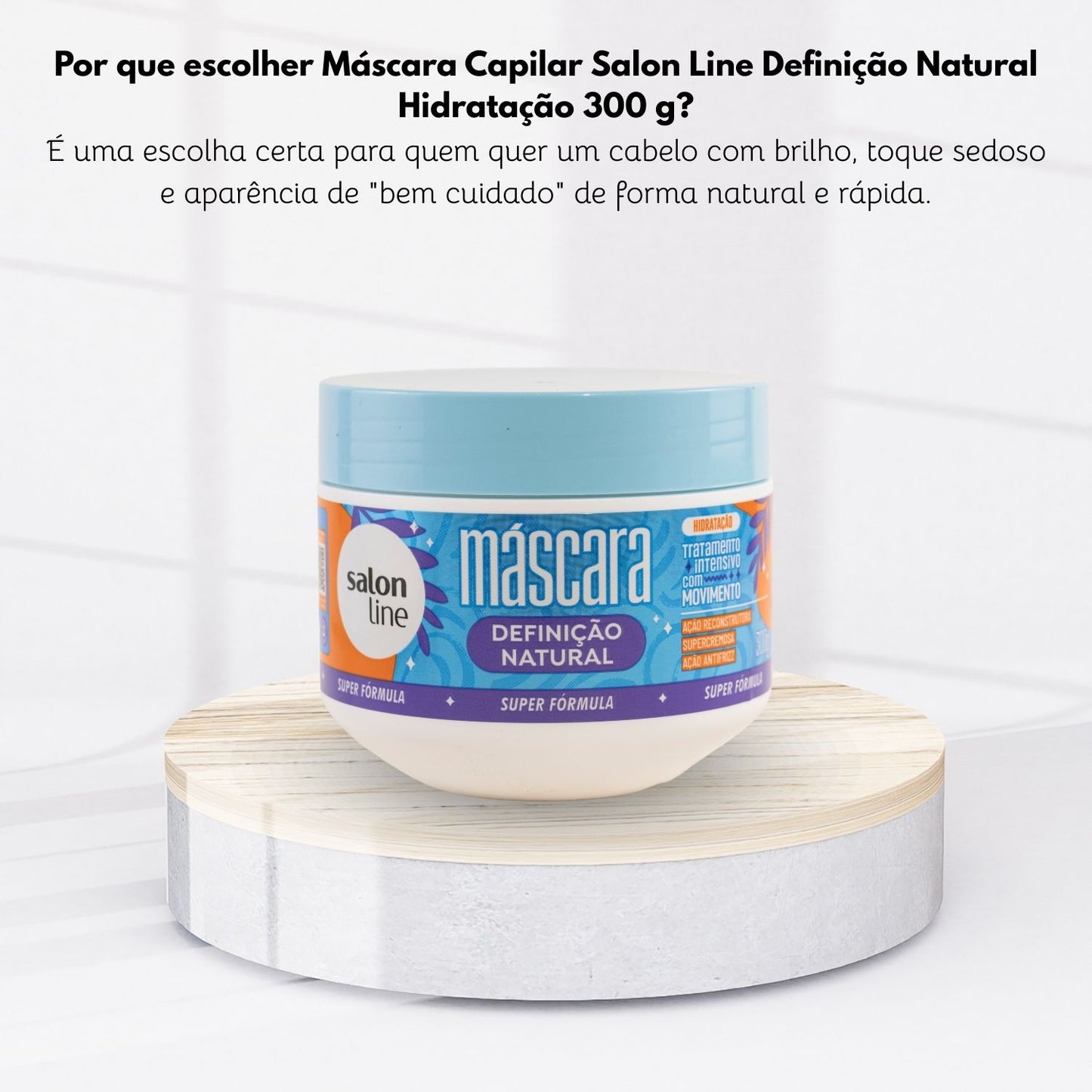 Máscara Capilar Salon Line Definição Natural Hidratação 300 g