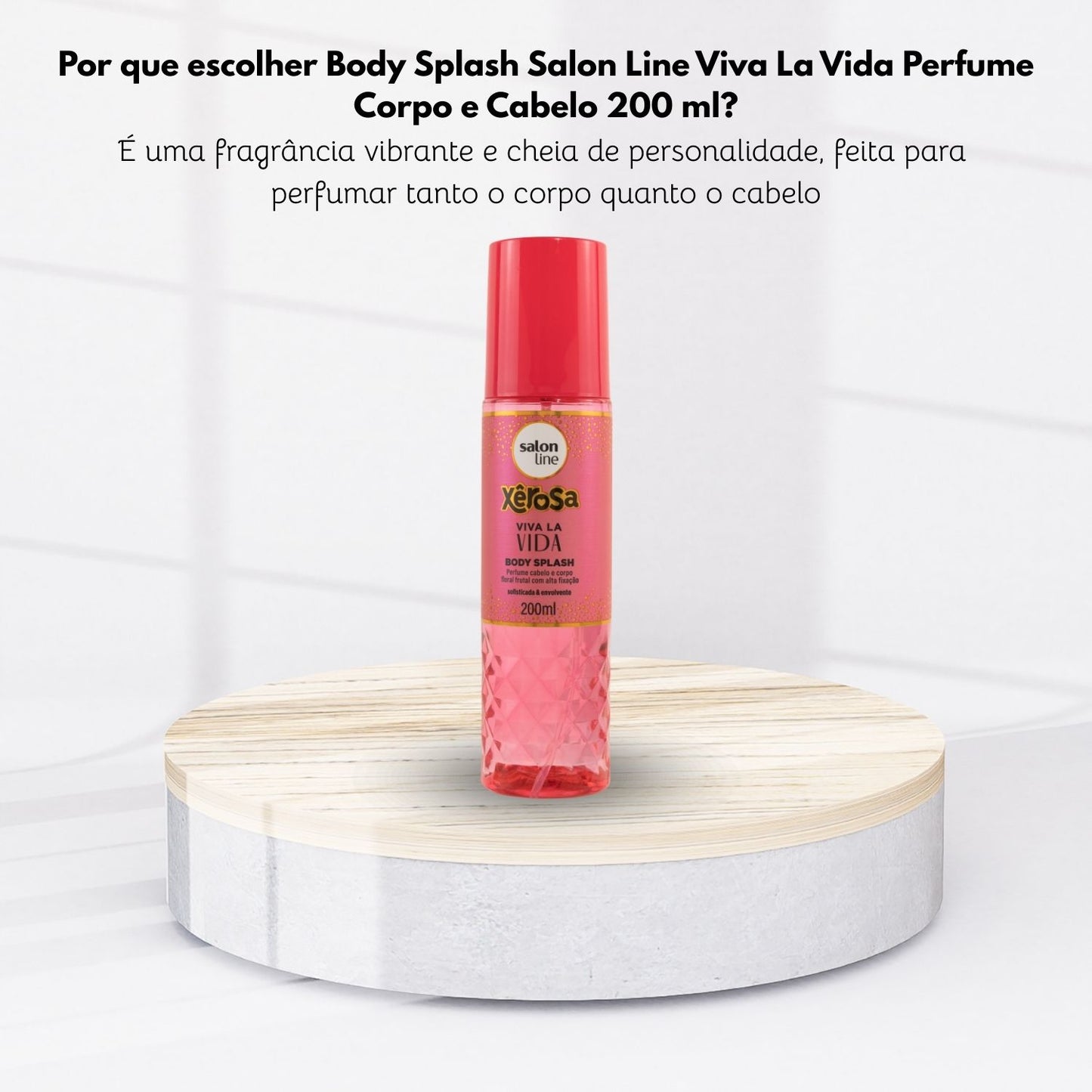 Body Splash Salon Line Viva La Vida Perfume Corpo e Cabelo 200 ml