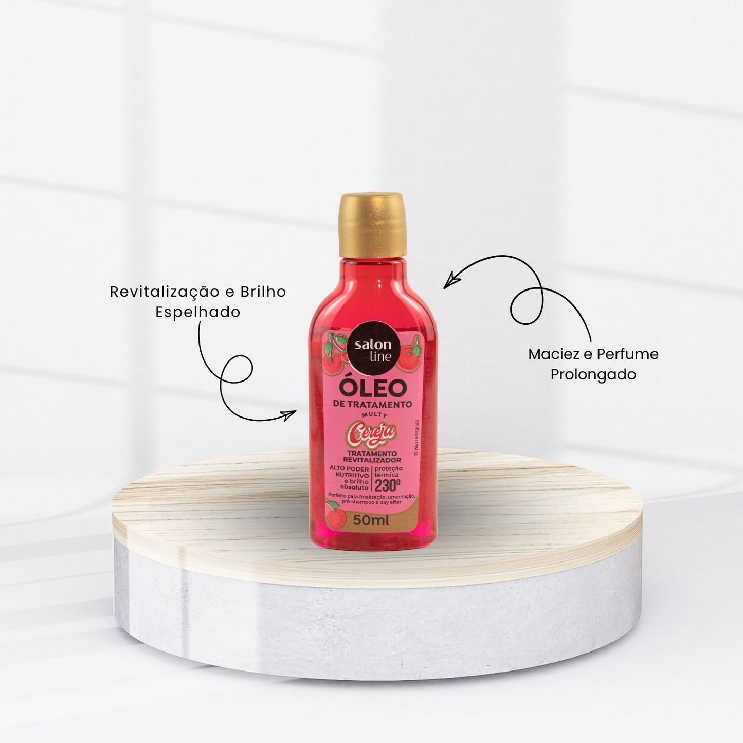 Óleo Capilar Salon Line Cereja Tratamento Revitalizador 50 ml