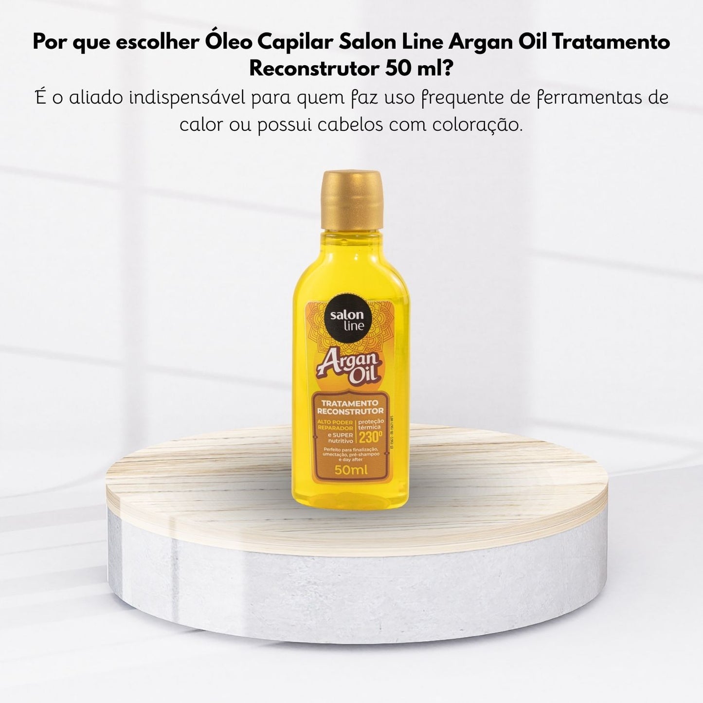 Óleo Capilar Salon Line Argan Oil Tratamento Reconstrutor 50 ml