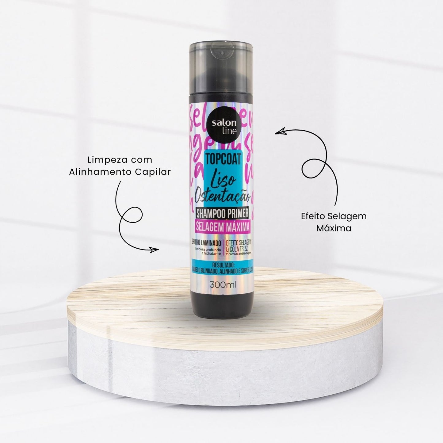 Shampoo Salon Line Liso Ostentação Selagem Máxima 300 ml
