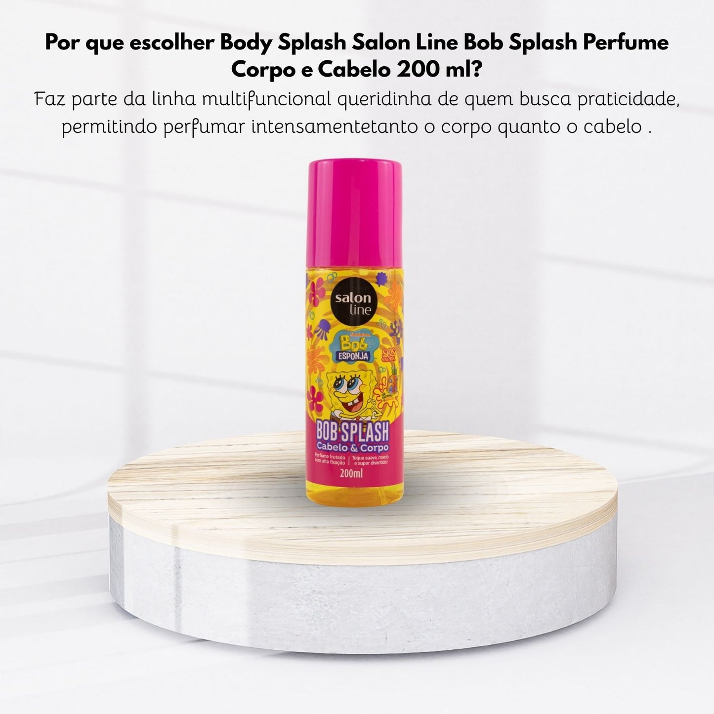 Body Splash Salon Line Bob Splash Perfume Corpo e Cabelo 200 ml