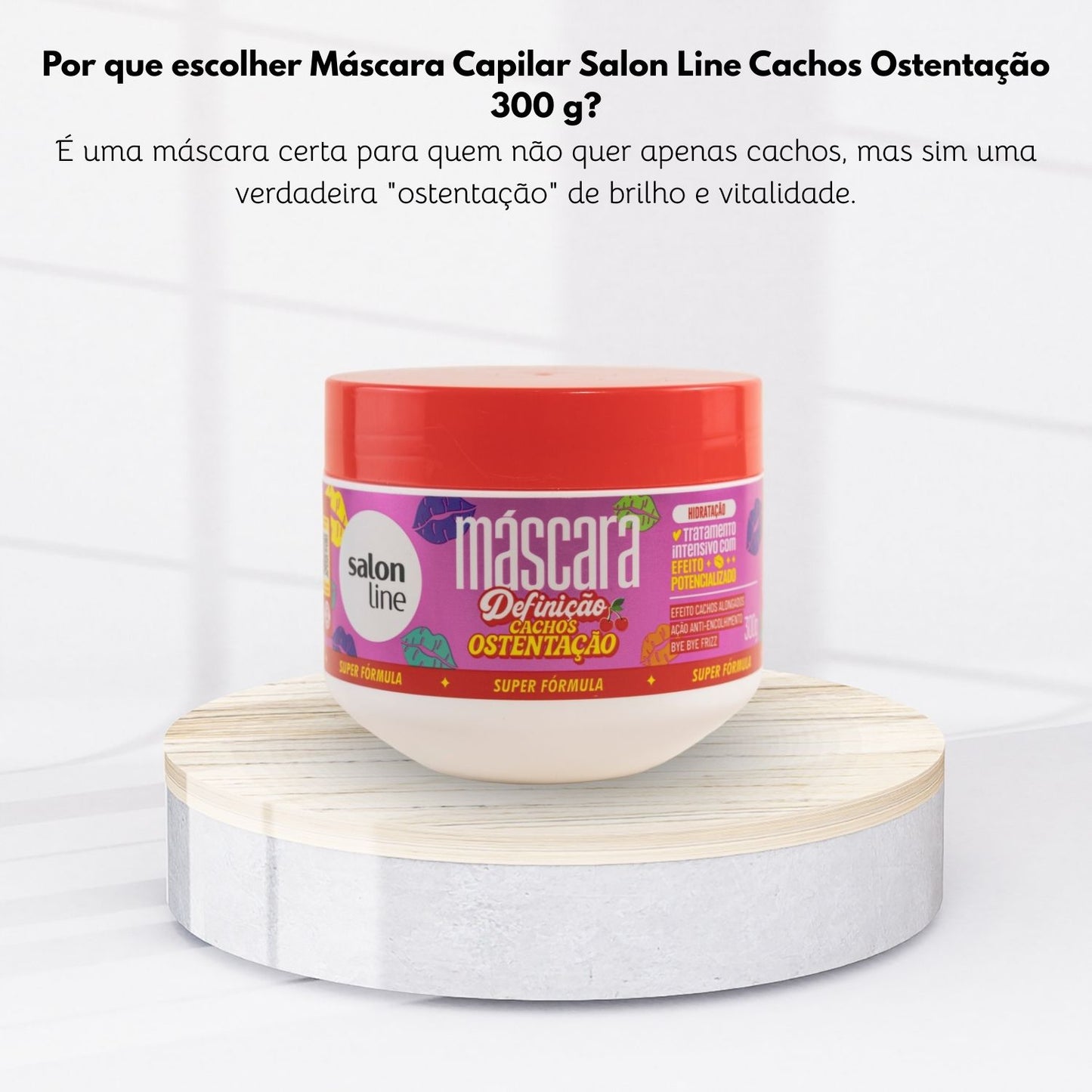 Máscara Capilar Salon Line Cachos Ostentação 300 g