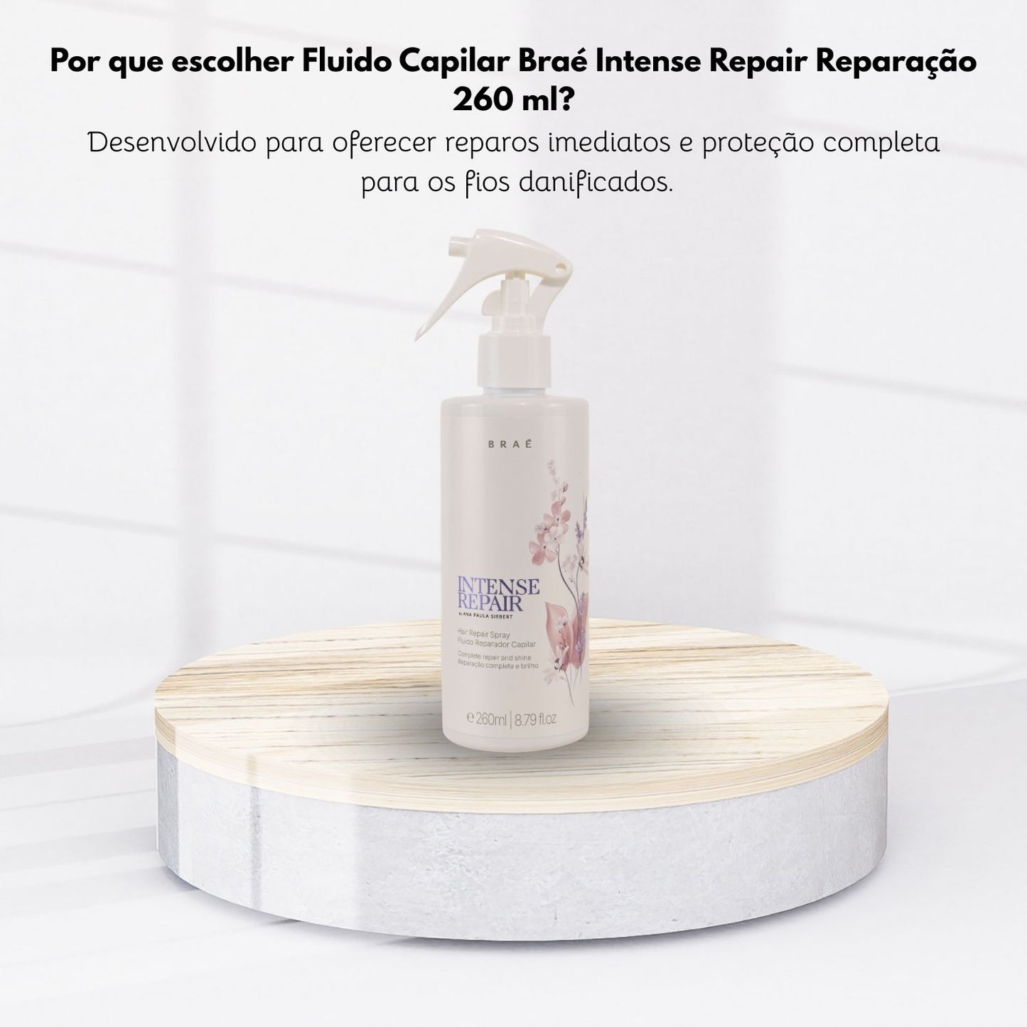 Fluido Capilar Braé Intense Repair Reparação 260 ml