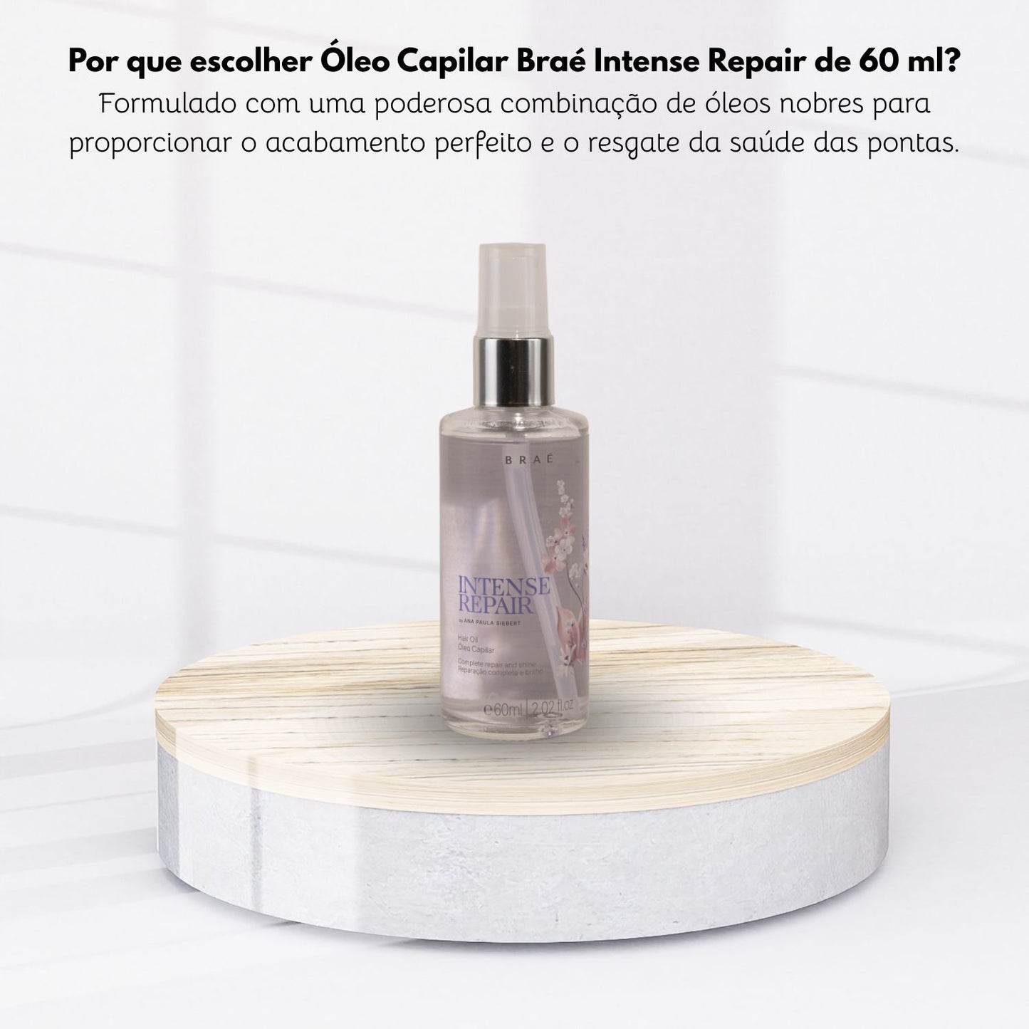 Óleo Capilar Braé Intense Repair Reparação Capilar 60 ml