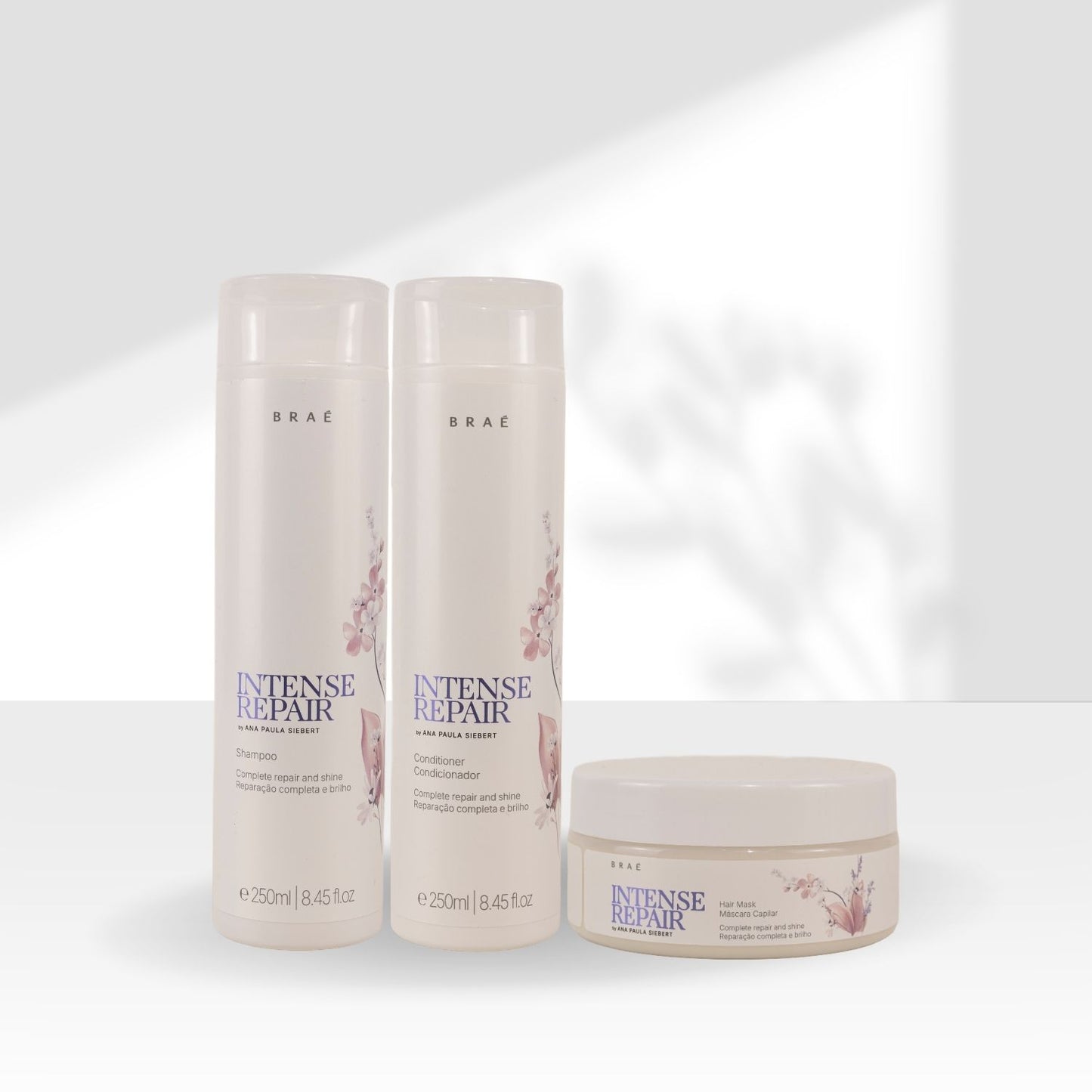 Kit Braé Intense Repair Shampoo + Condicionador + Máscara