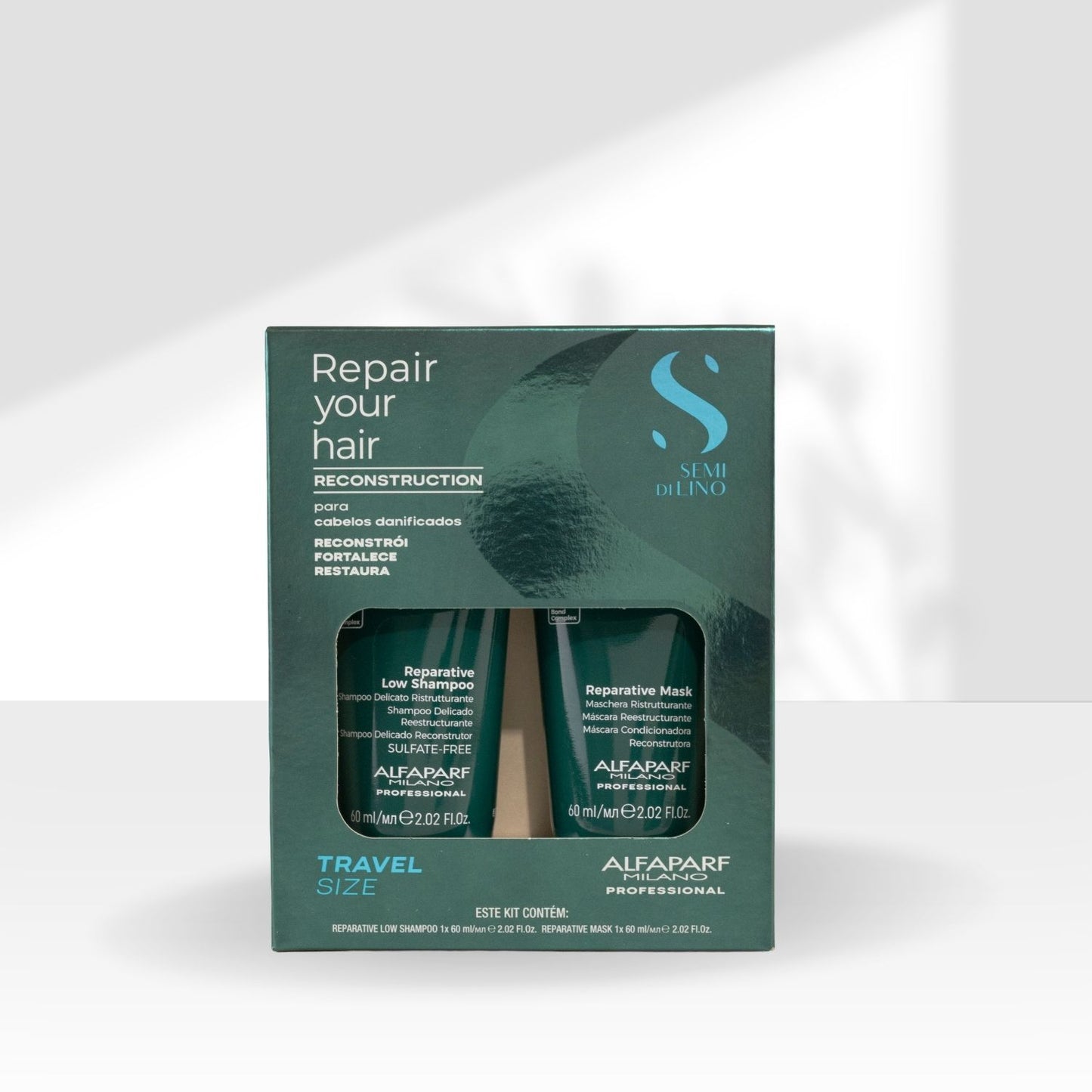 Kit Alfaparf Reconstruction Reparação Intensiva 2X60ml