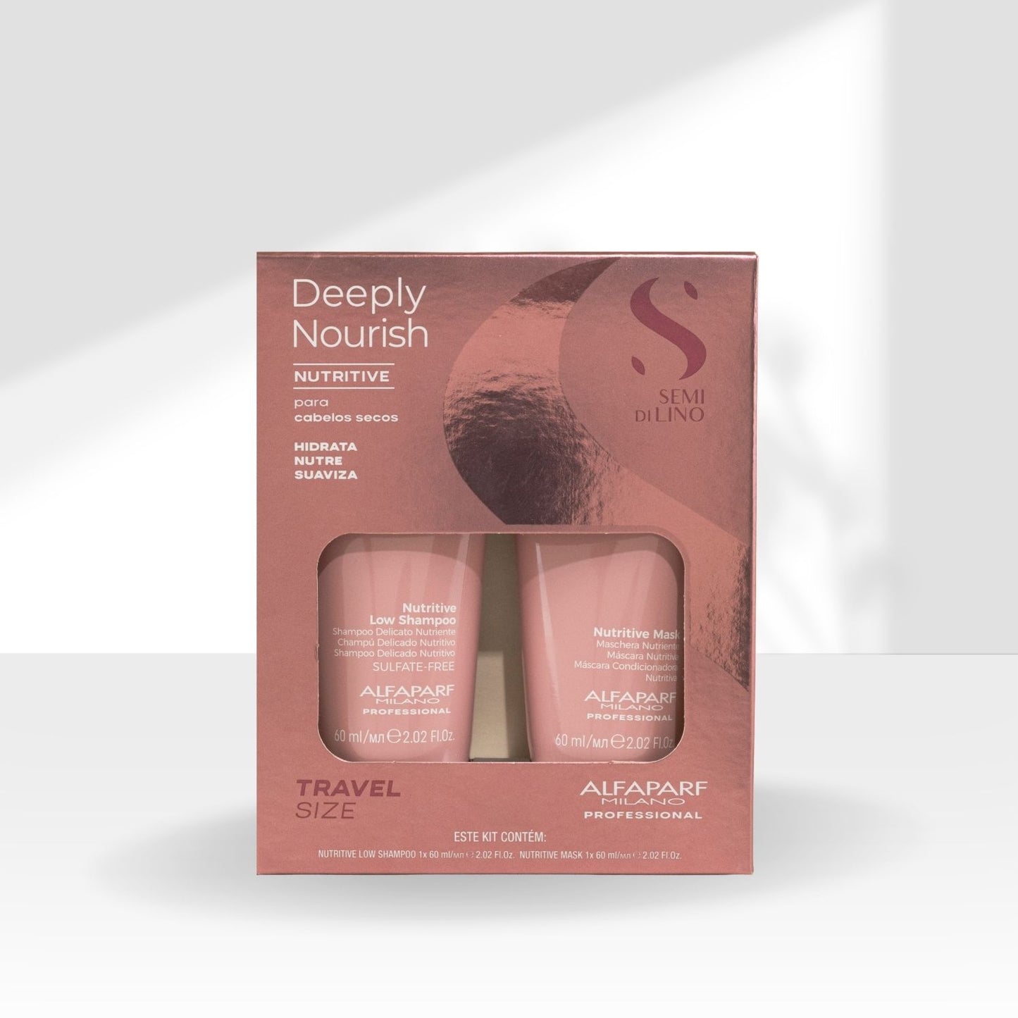 Kit Alfaparf Milano Deeply Nourish Nutrição Profunda 2X60ml