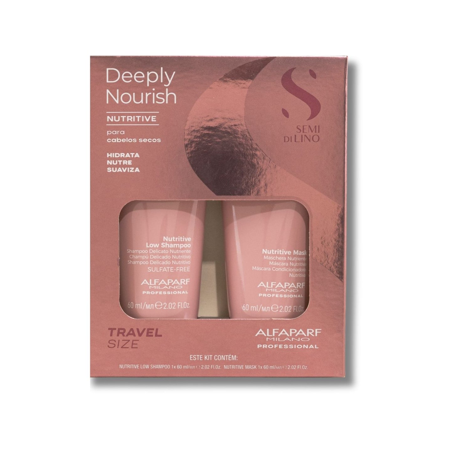 Kit Alfaparf Milano Deeply Nourish Nutrição Profunda 2X60ml