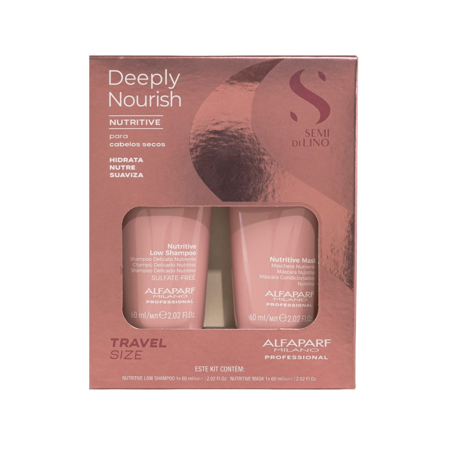 Kit Alfaparf Milano Deeply Nourish Nutrição Profunda 2X60ml