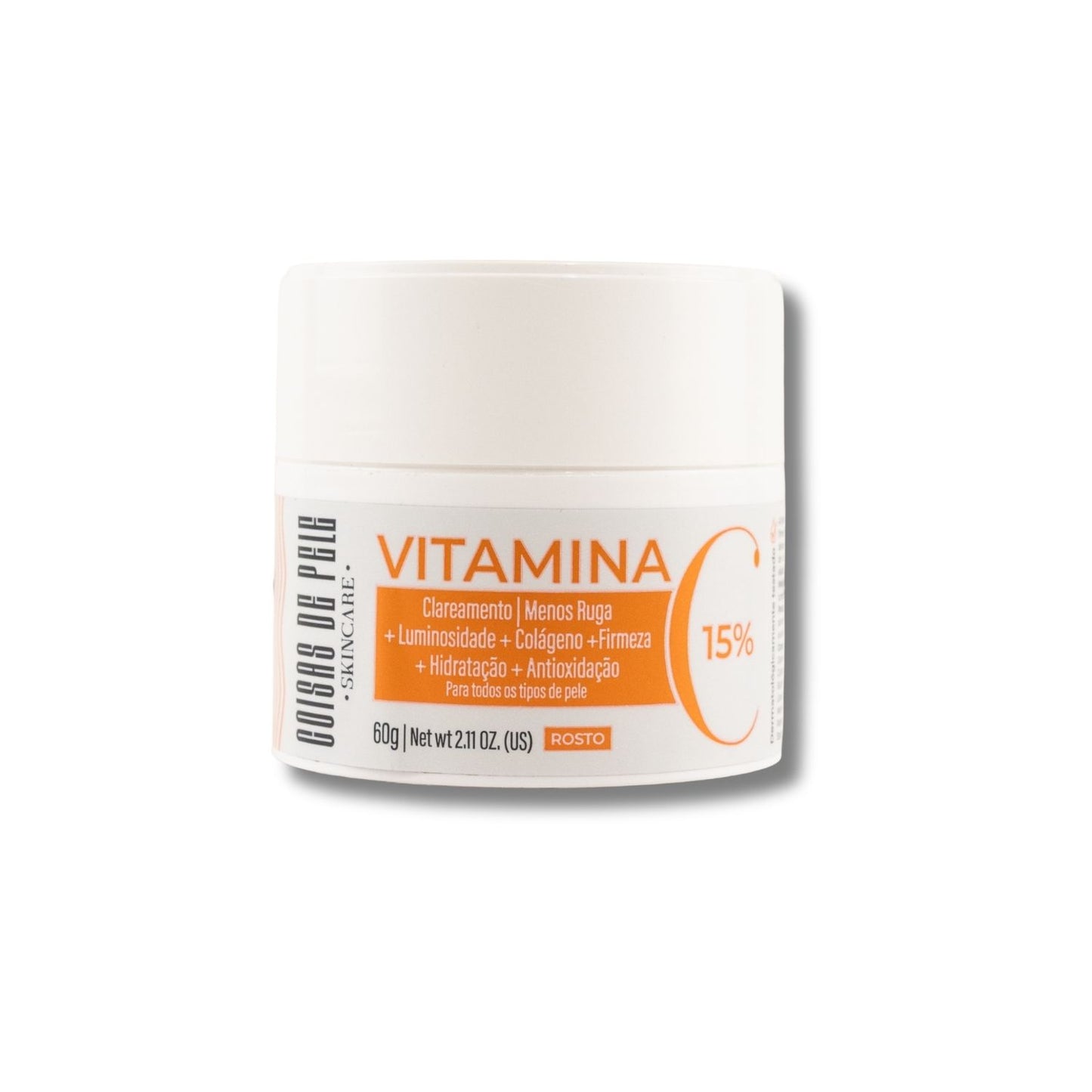 Sérum Facial Coisas de Pele Vitamina C 15% Clareamento e Luminosidade 60 g
