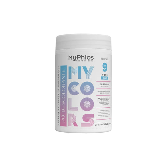 Pó Descolorante My Phios My Colors Clareamento 9 Tons Blue 500 g
