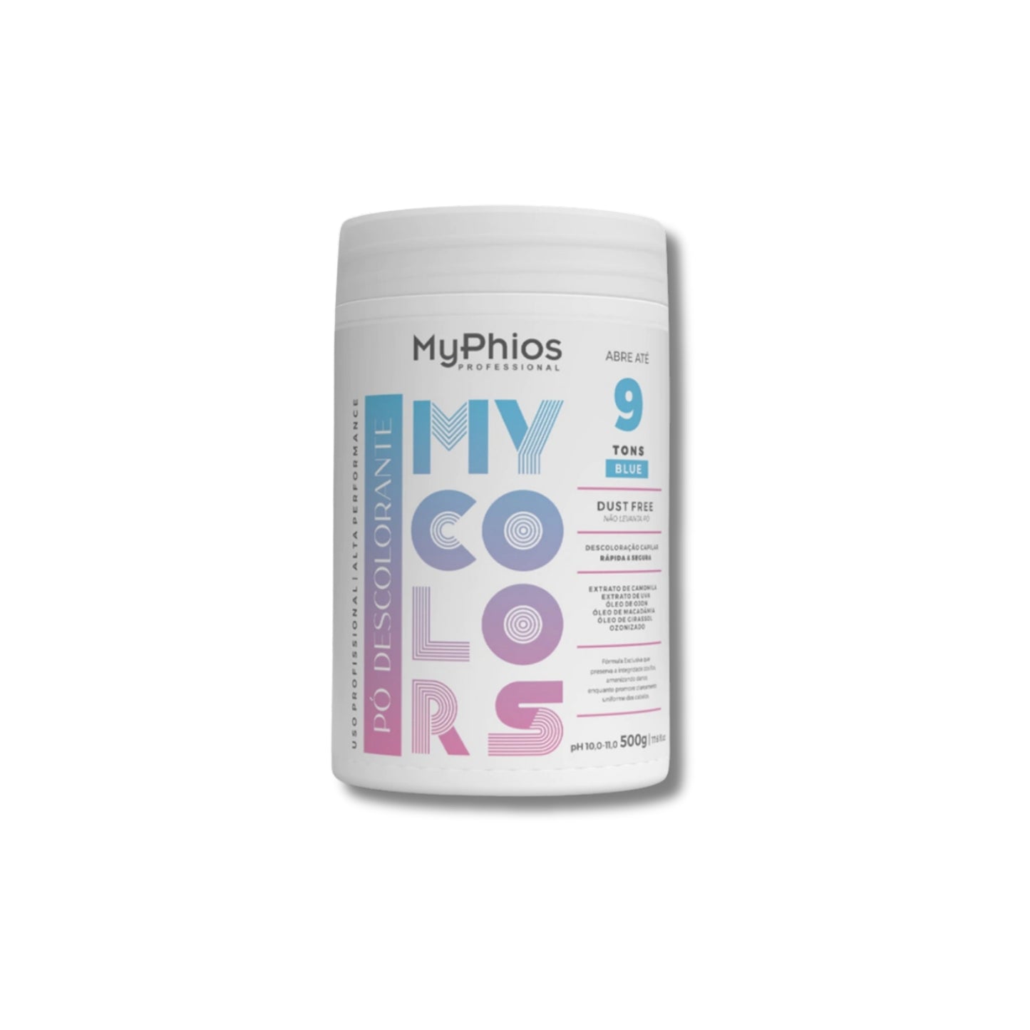 Pó Descolorante My Phios My Colors Clareamento 9 Tons Blue 500 g