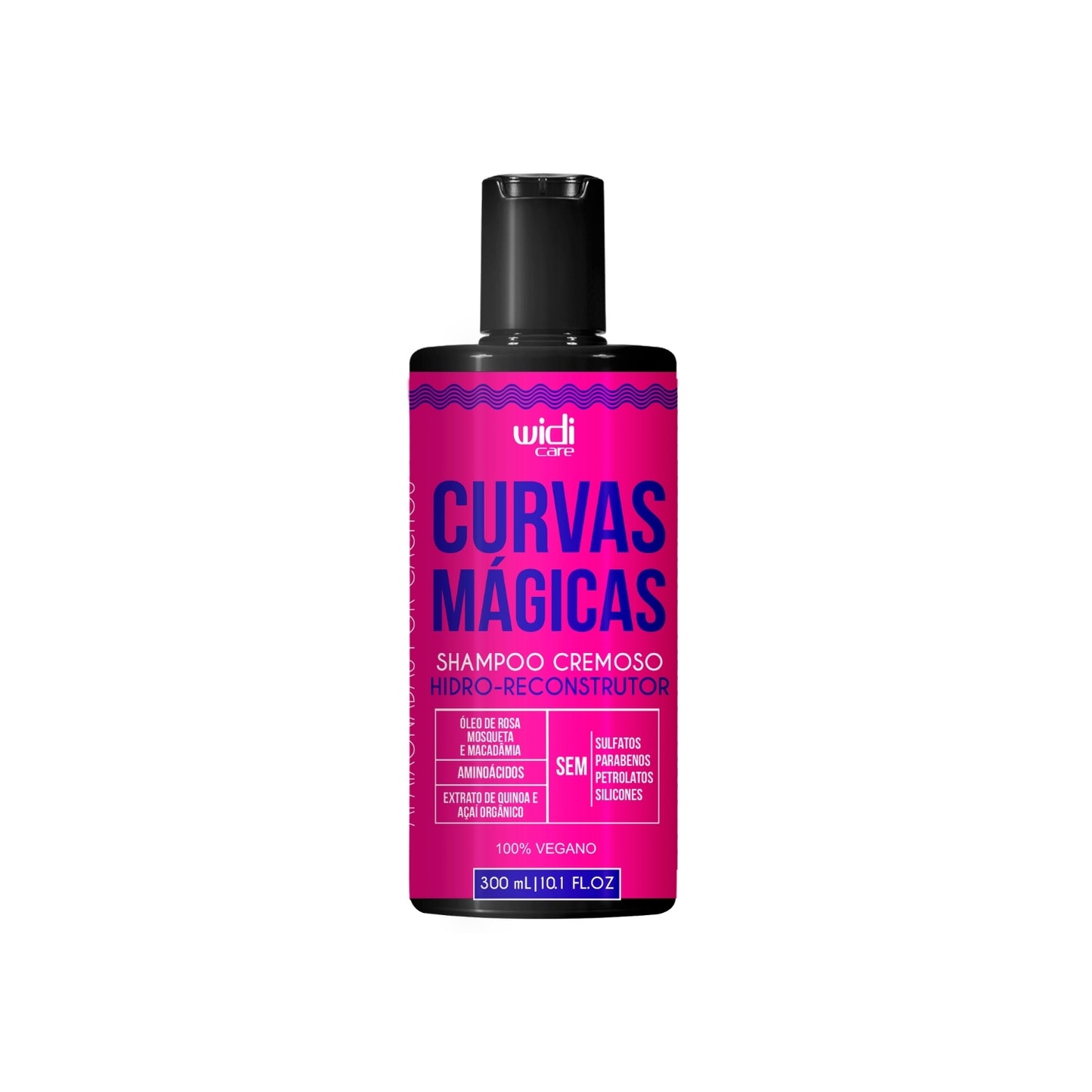 Shampoo Cremoso Widi Care Curvas Mágicas Hidro-reconstrutor 300 ml