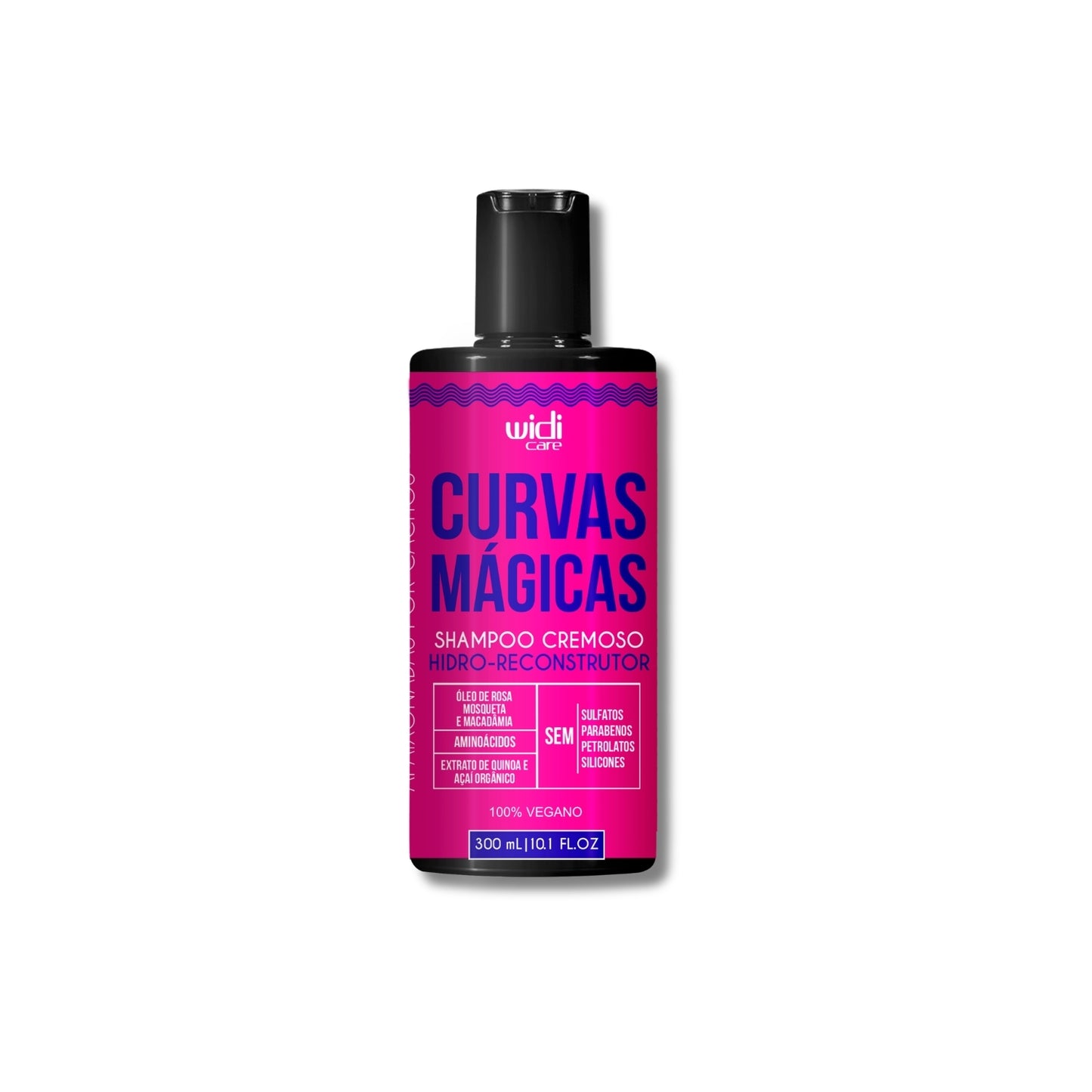 Shampoo Cremoso Widi Care Curvas Mágicas Hidro-reconstrutor 300 ml