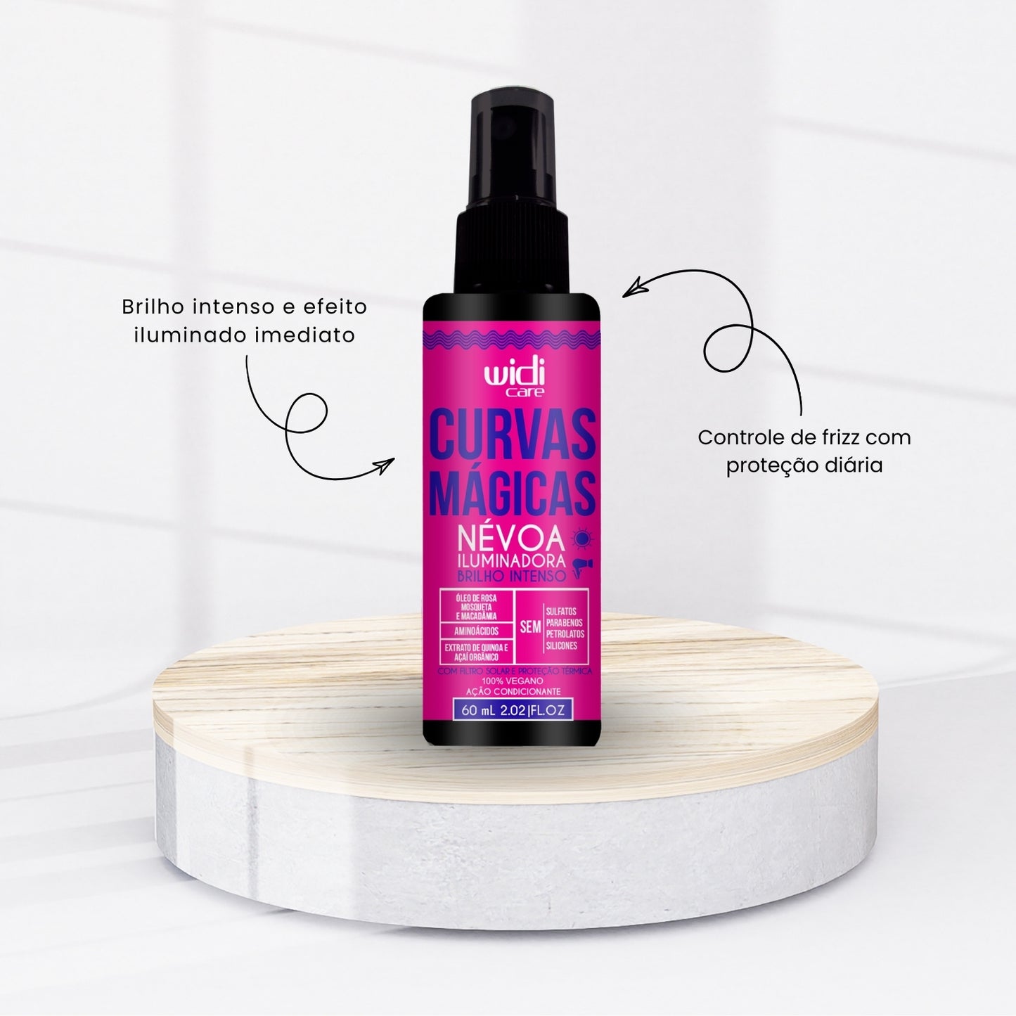 Leave In Widi Care Curvas Mágicas Névoa Iluminadora Brilho Intenso 60 ml