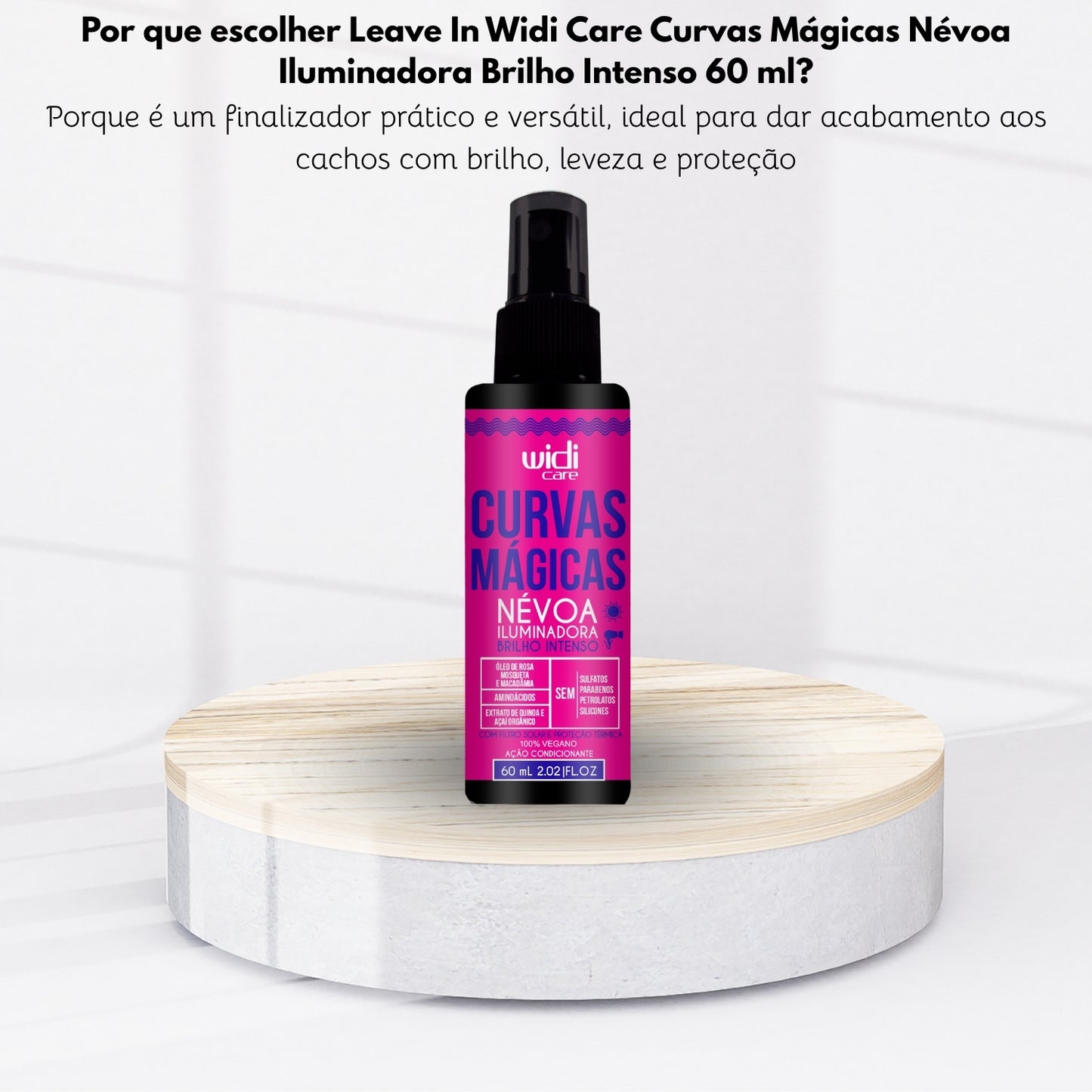 Leave In Widi Care Curvas Mágicas Névoa Iluminadora Brilho Intenso 60 ml