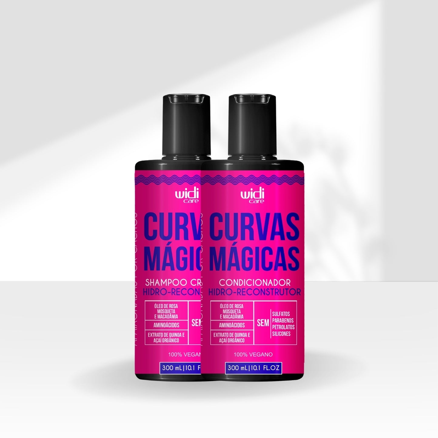 Kit Shampoo e Condicionador Widi Care Curvas Mágicas Hidro-reconstrutor