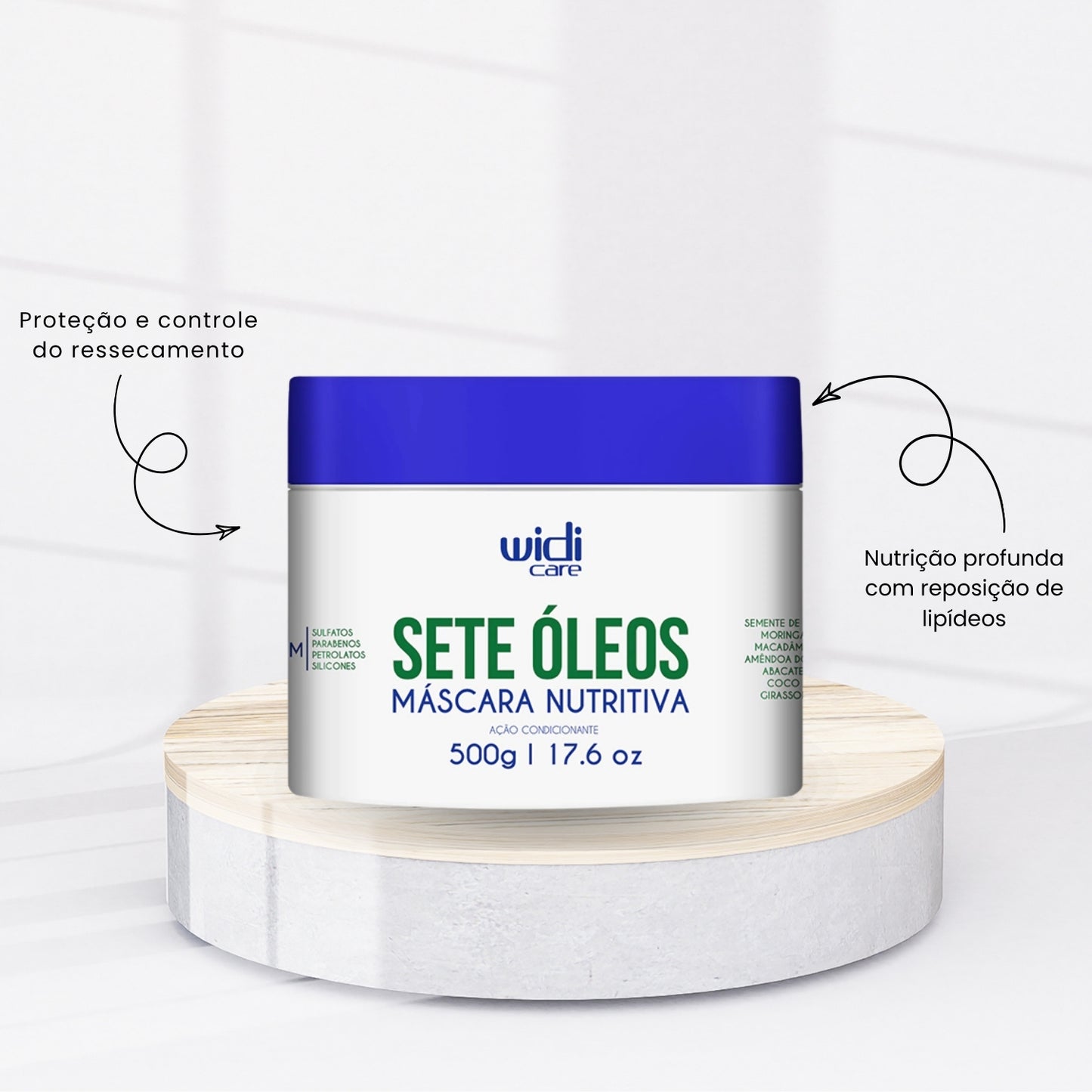 Máscara Widi Care Sete Óleos Nutrição Intensiva 500 g