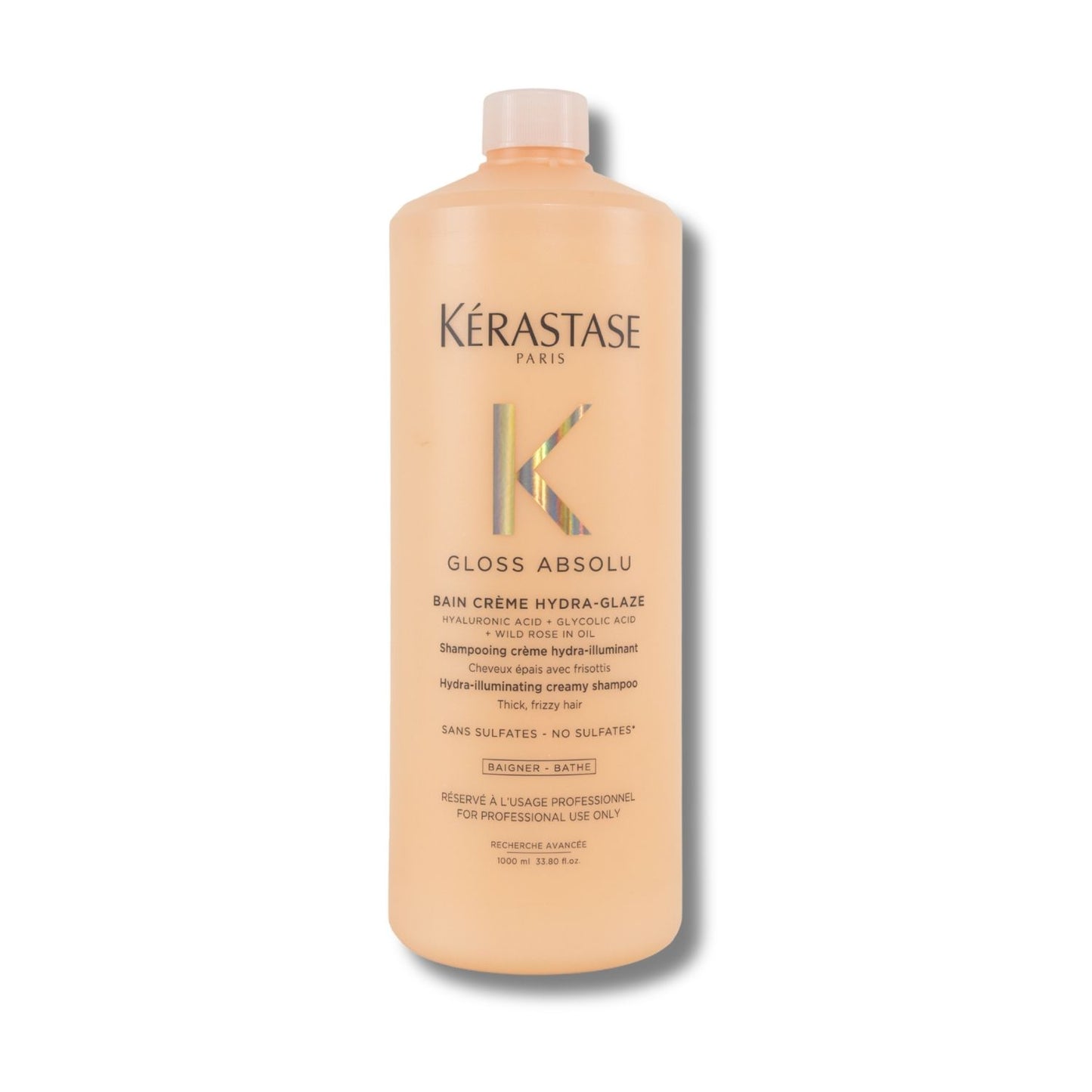 Shampoo Kérastase Gloss Absolu Bain Crème Hydra Glaze Brilho Cabelos 1 L