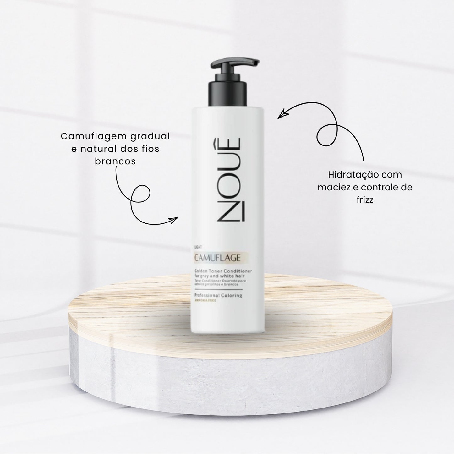 Tonalizante Nouê Light Camuflagem Hidratação Capilar 140 ml