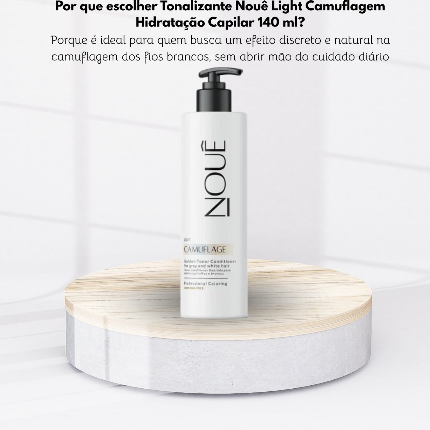 Tonalizante Nouê Light Camuflagem Hidratação Capilar 140 ml