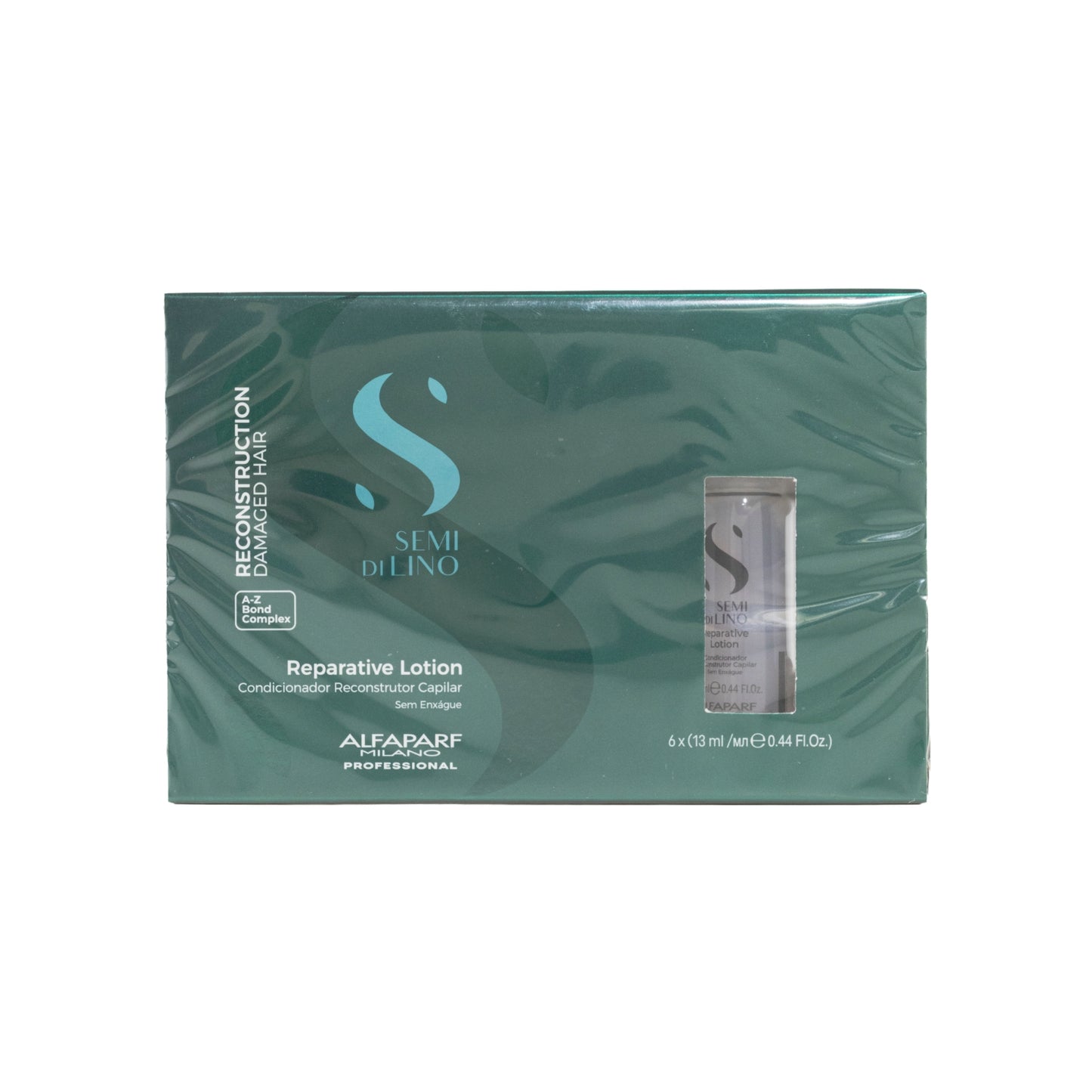 Ampola Alfaparf Semi di Lino Reconstrução Capilar Reparative Lotion 6 x 13 ml