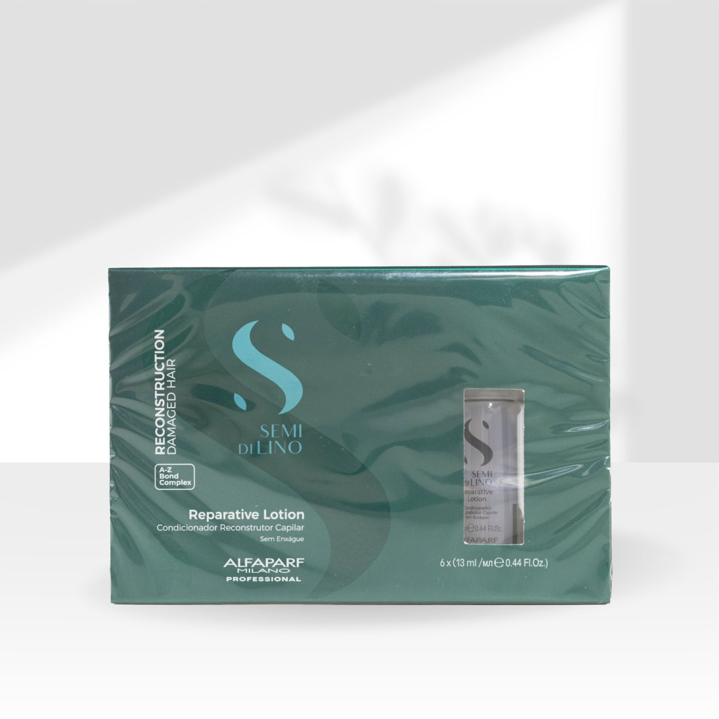 Ampola Alfaparf Semi di Lino Reconstrução Capilar Reparative Lotion 6 x 13 ml