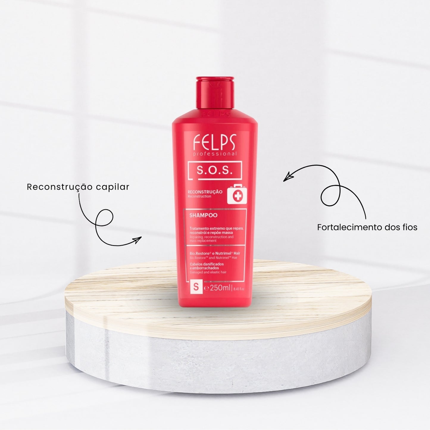 Kit Felps S.O.S Shampoo + Condicionador (2 x 250 ml)