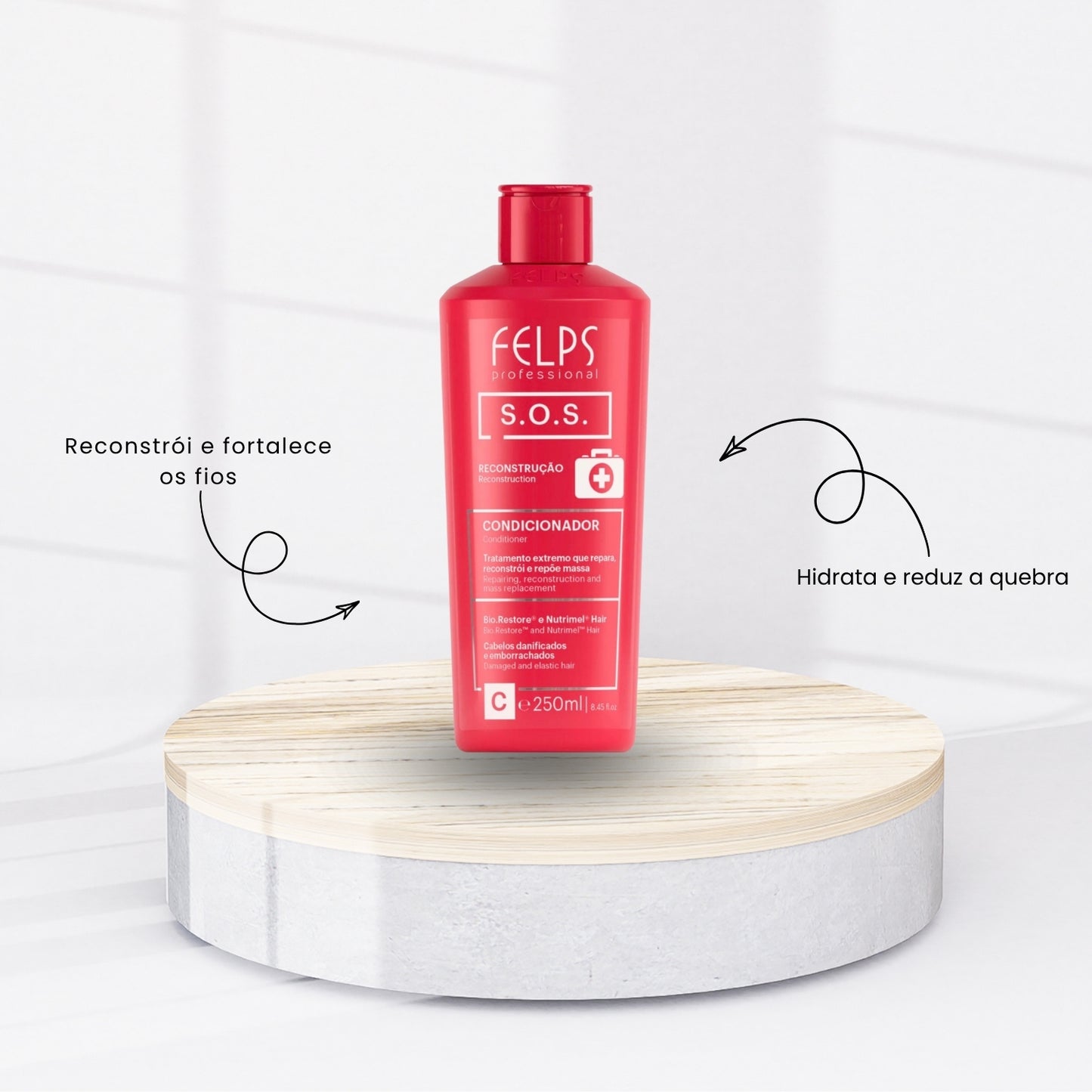 Kit Felps S.O.S Shampoo + Condicionador (2 x 250 ml)