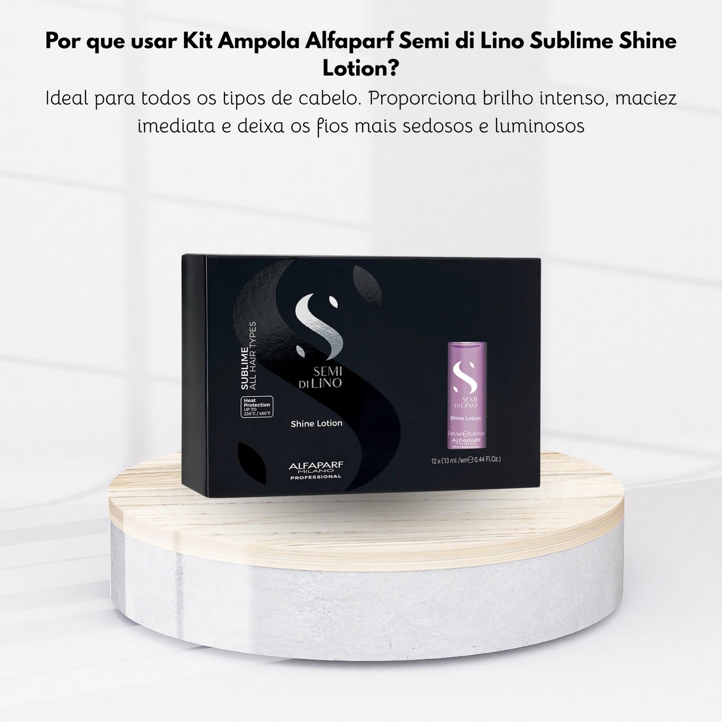Kit Alfaparf Semi Di Lino Sublime Shine Lotion (Cx 12 x 13 ml)