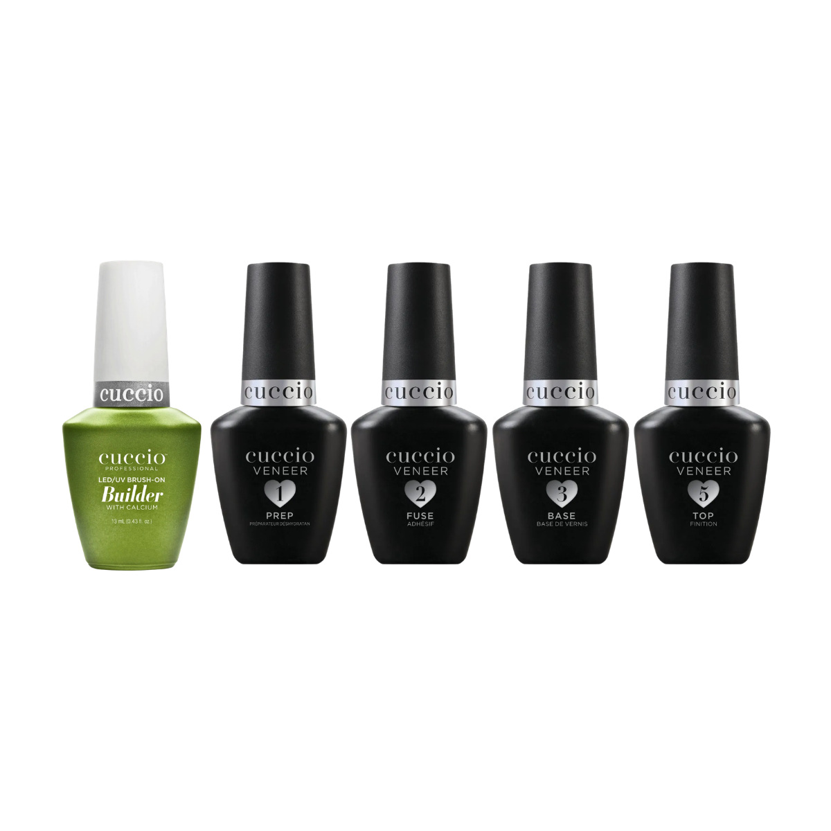 Kit Cuccio Blindagem 5 Passos Base Calcium Preparadores 13ml