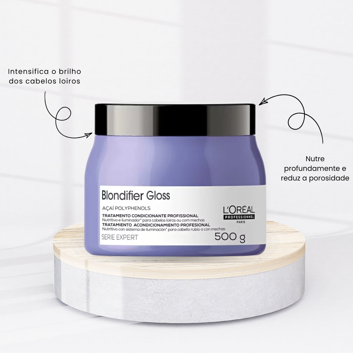 Máscara Loreal Blondifier Gloss 500 g