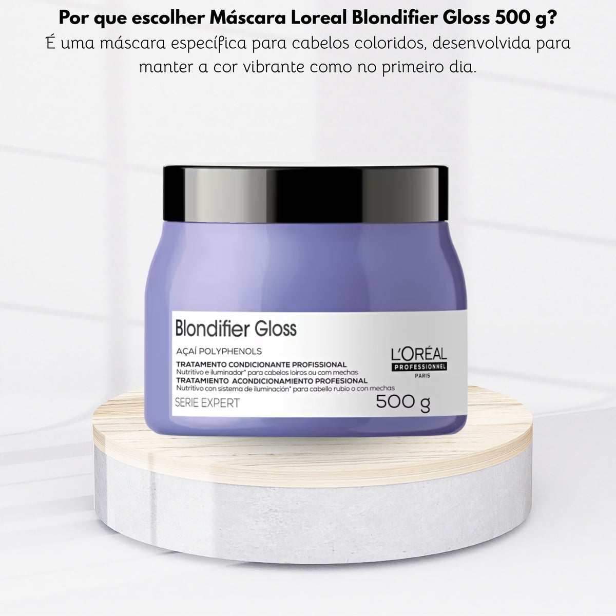 Máscara Loreal Blondifier Gloss 500 g