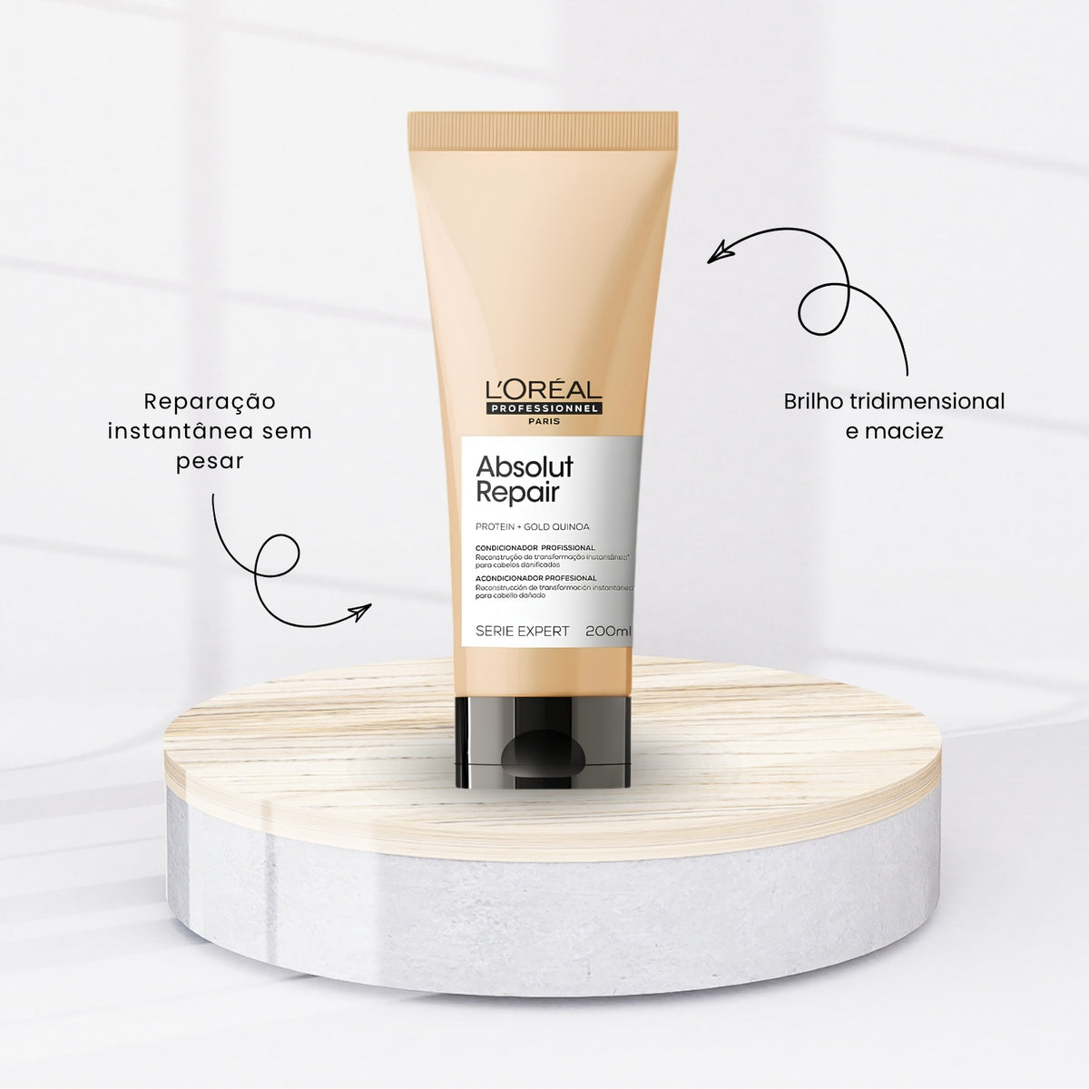 Condicionador Loreal Absolut Repair Gold Quinoa 200 ml