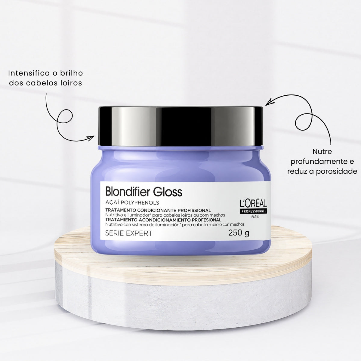 Máscara Loreal Blondifier Gloss 250 g
