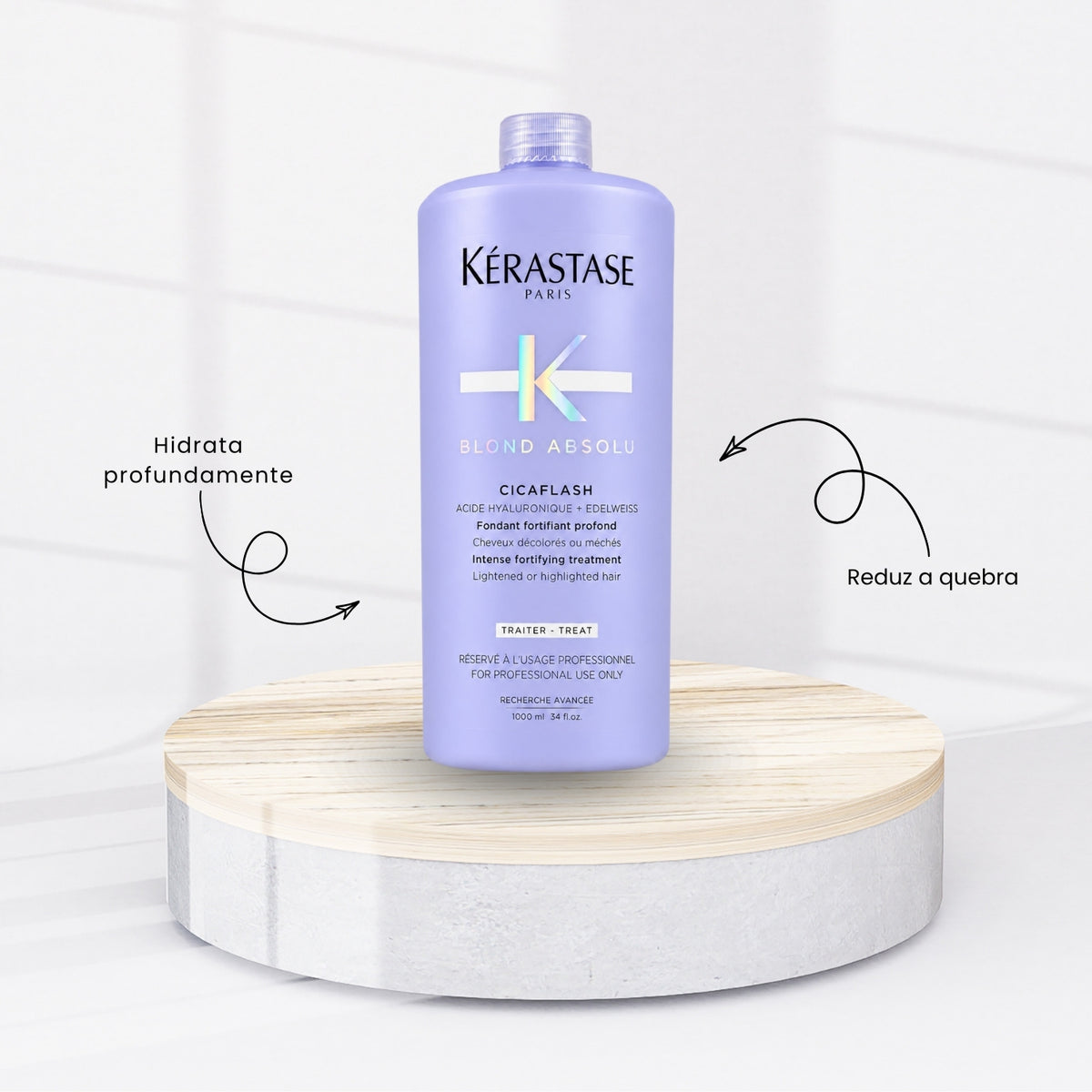 Kit Kérastase Blond Absolu Lumiére Tratamento Shampoo + Condicionador 1 Litro + Máscara 500 g