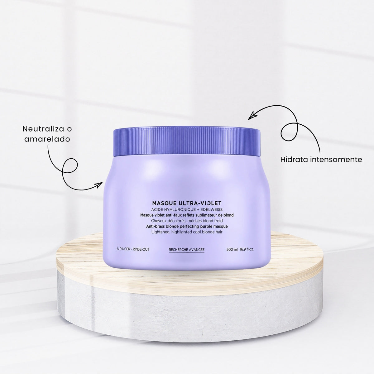 Kit Kérastase Blond Absolu Lumiére Tratamento Shampoo + Condicionador 1 Litro + Máscara 500 g