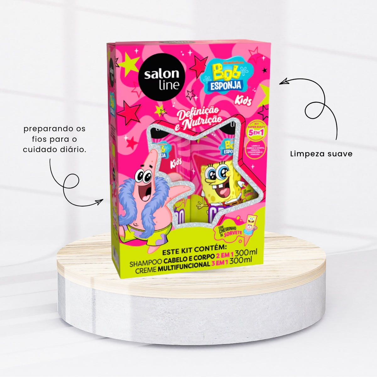 Kit Salon Line SOS Cachos Shampoo e Creme Definição e Nutrição Patrick
