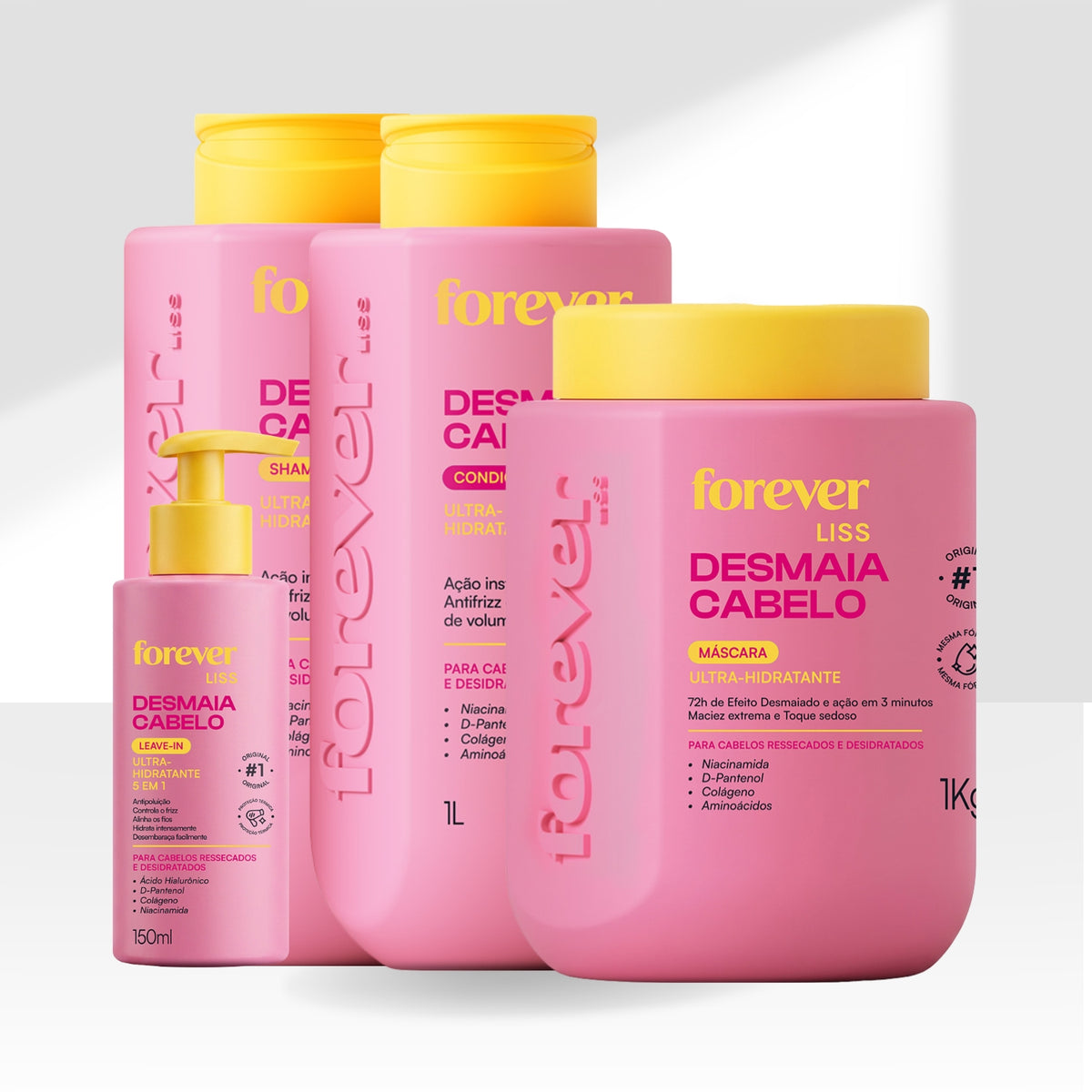 Kit Forever Liss Desmaia Cabelo Tratamento Capilar Salon