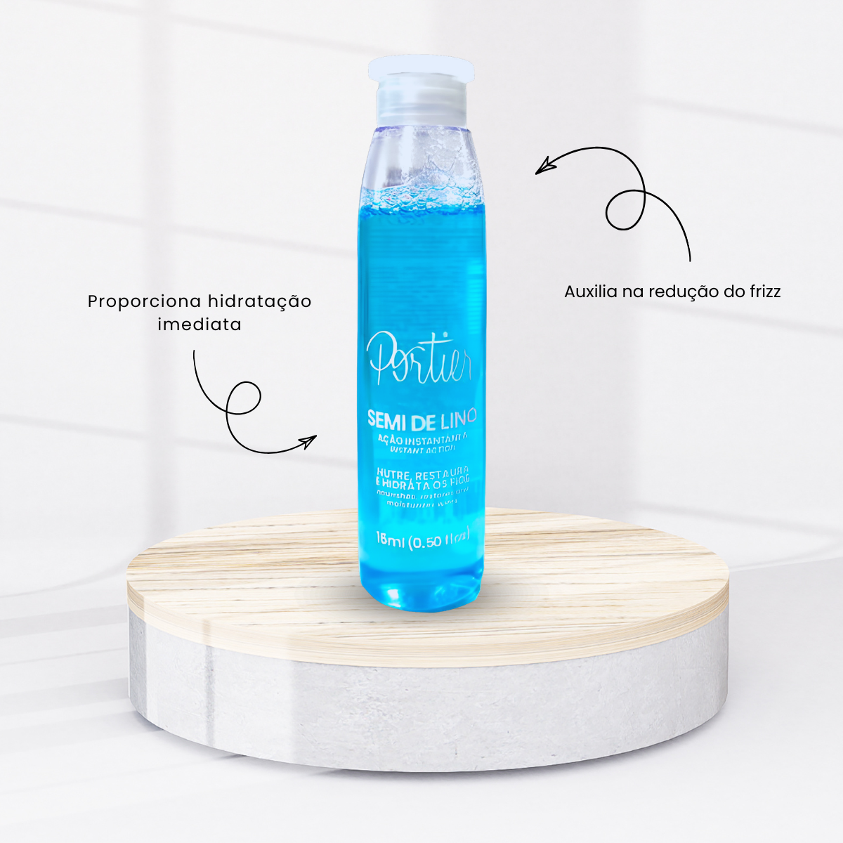 Ampola Portier Semi de Lino Ação Instantânea 15 ml
