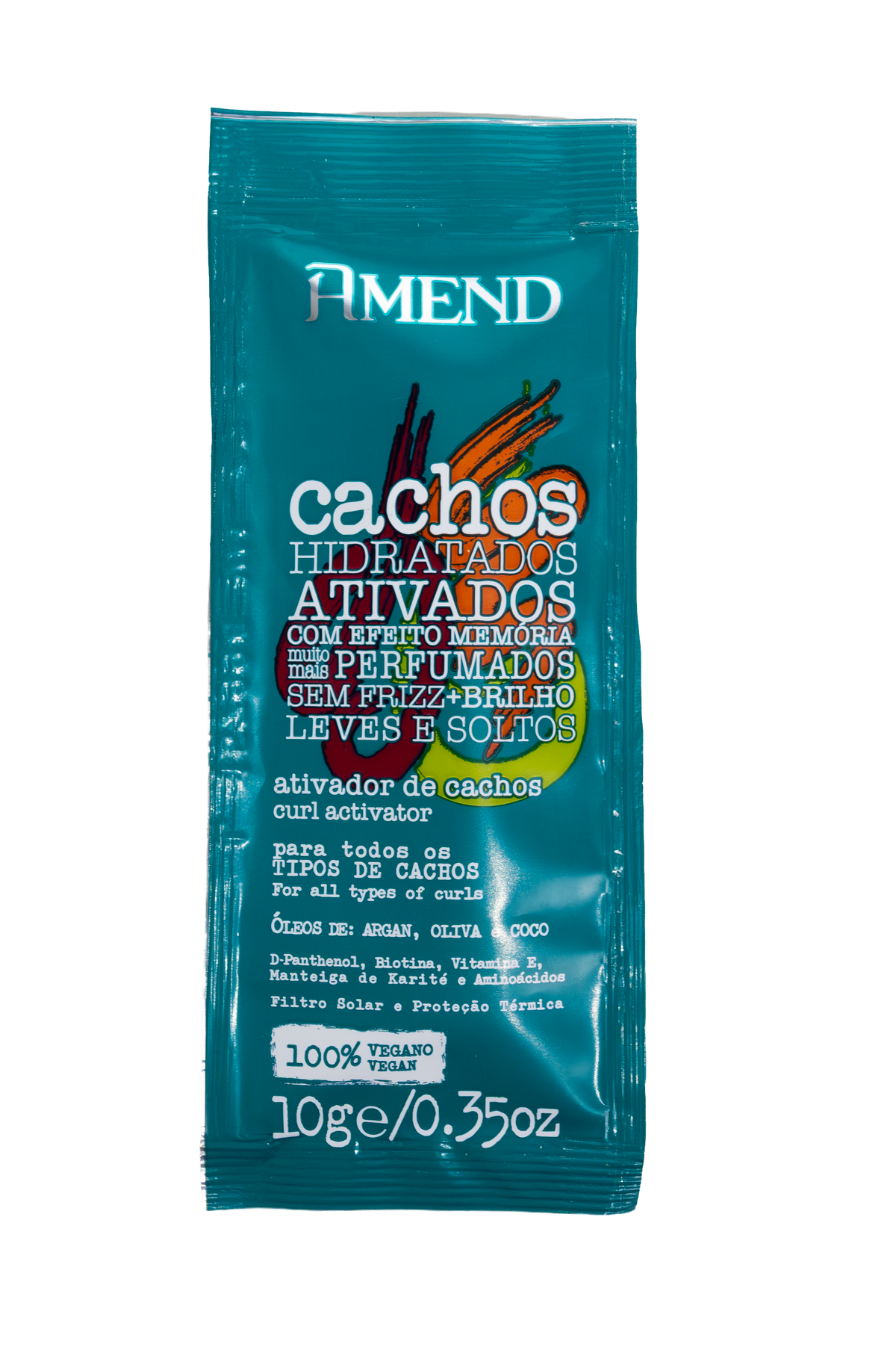Brinde Amend Cachos Hidratados Ativador de Cachos 10 g