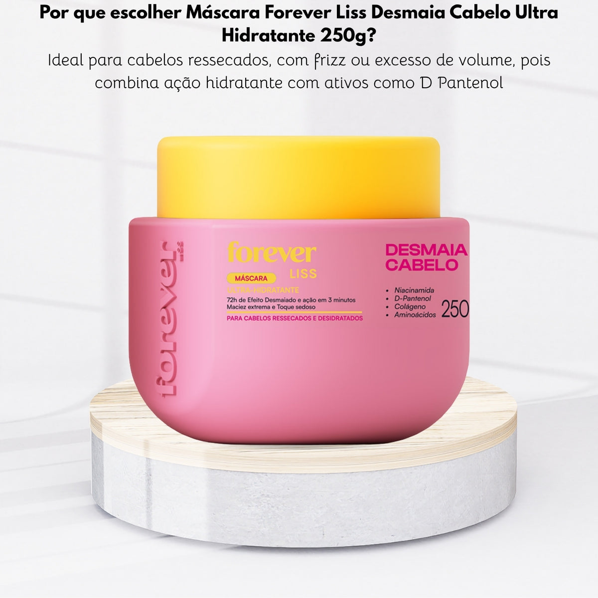 Máscara Forever Liss Desmaia Cabelo Ultra Hidratante 250 g