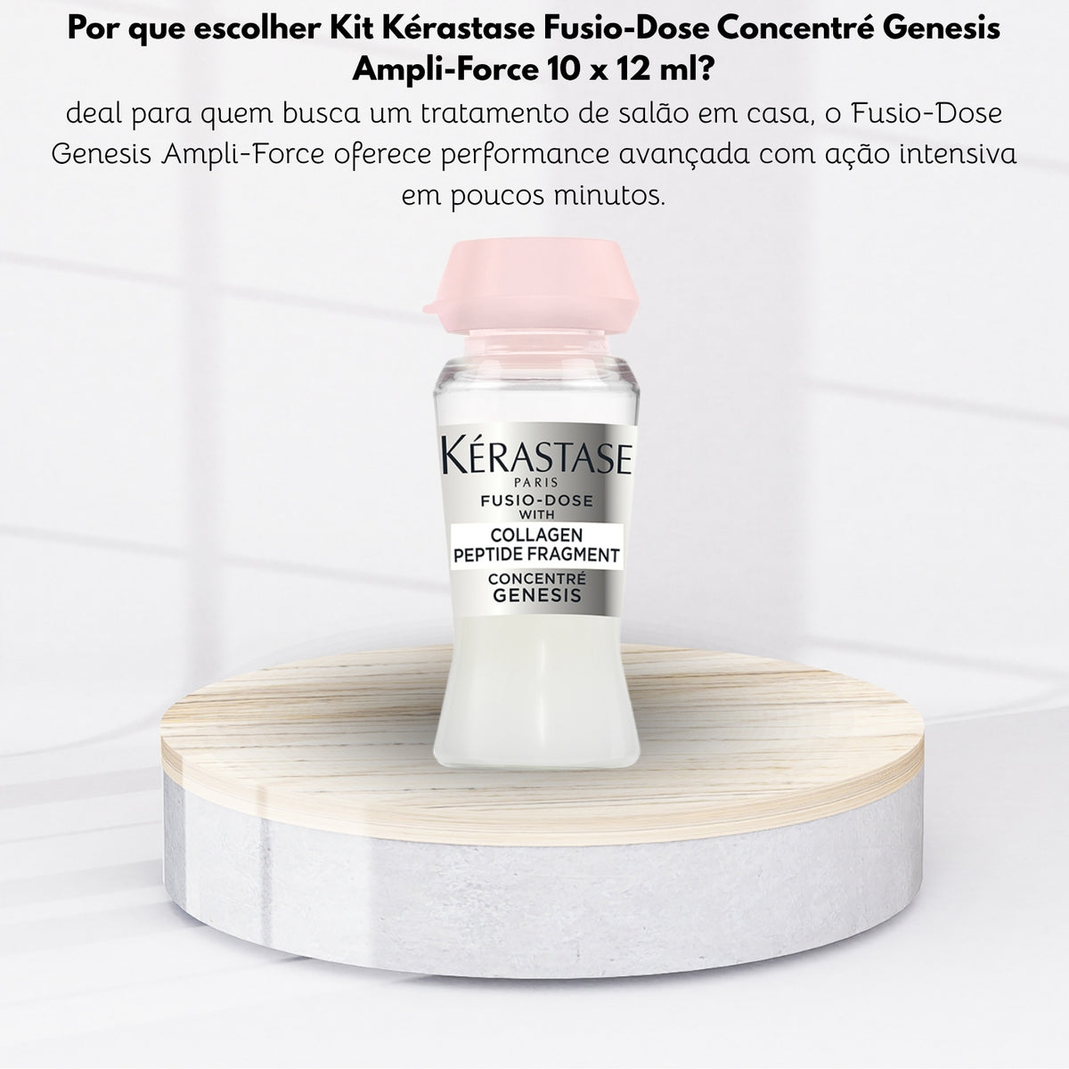 Kit Kérastase Fusio Dose Genesis Concentré Ampli Force Ampolas 10 x 12 ml